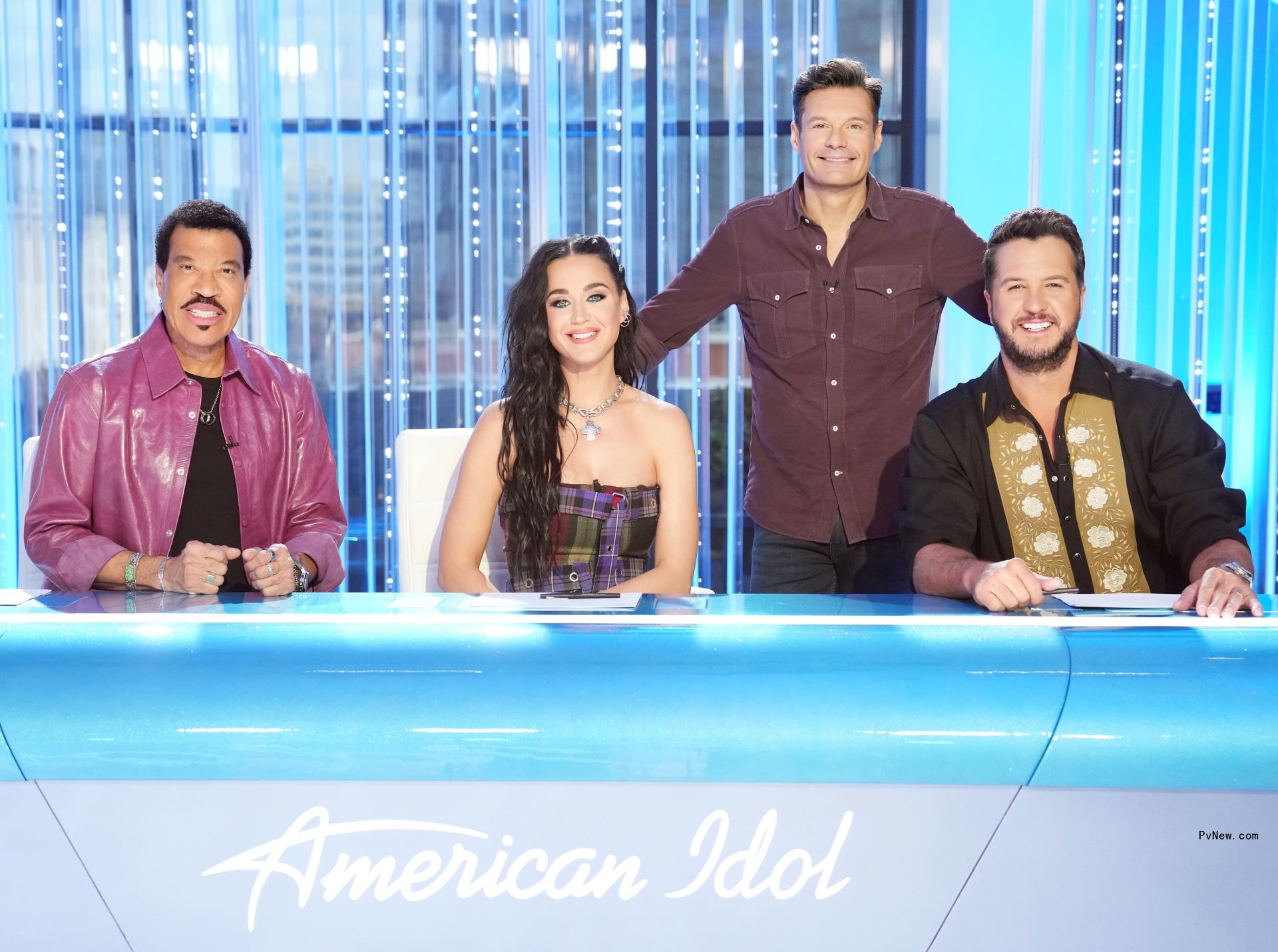 Lio<i></i>nel Richie, Katy Perry, Ryan Seacrest and Luke Bryan on