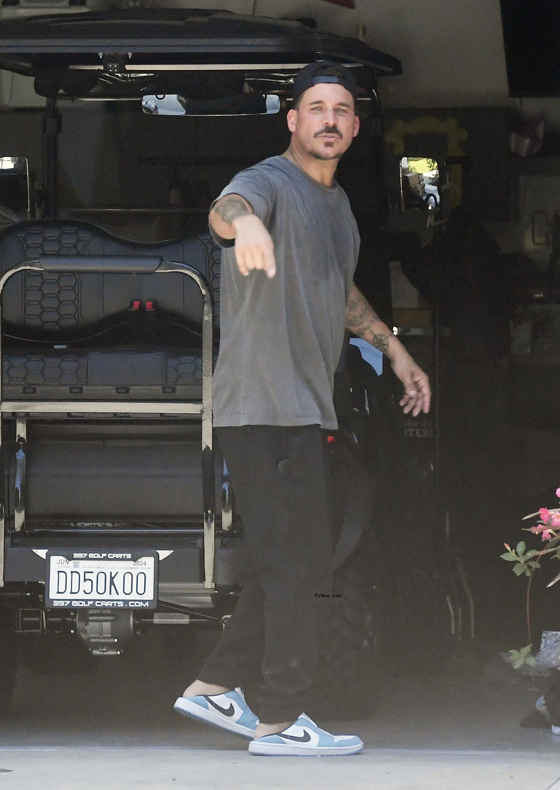 Jax Taylor walking in Los Angeles