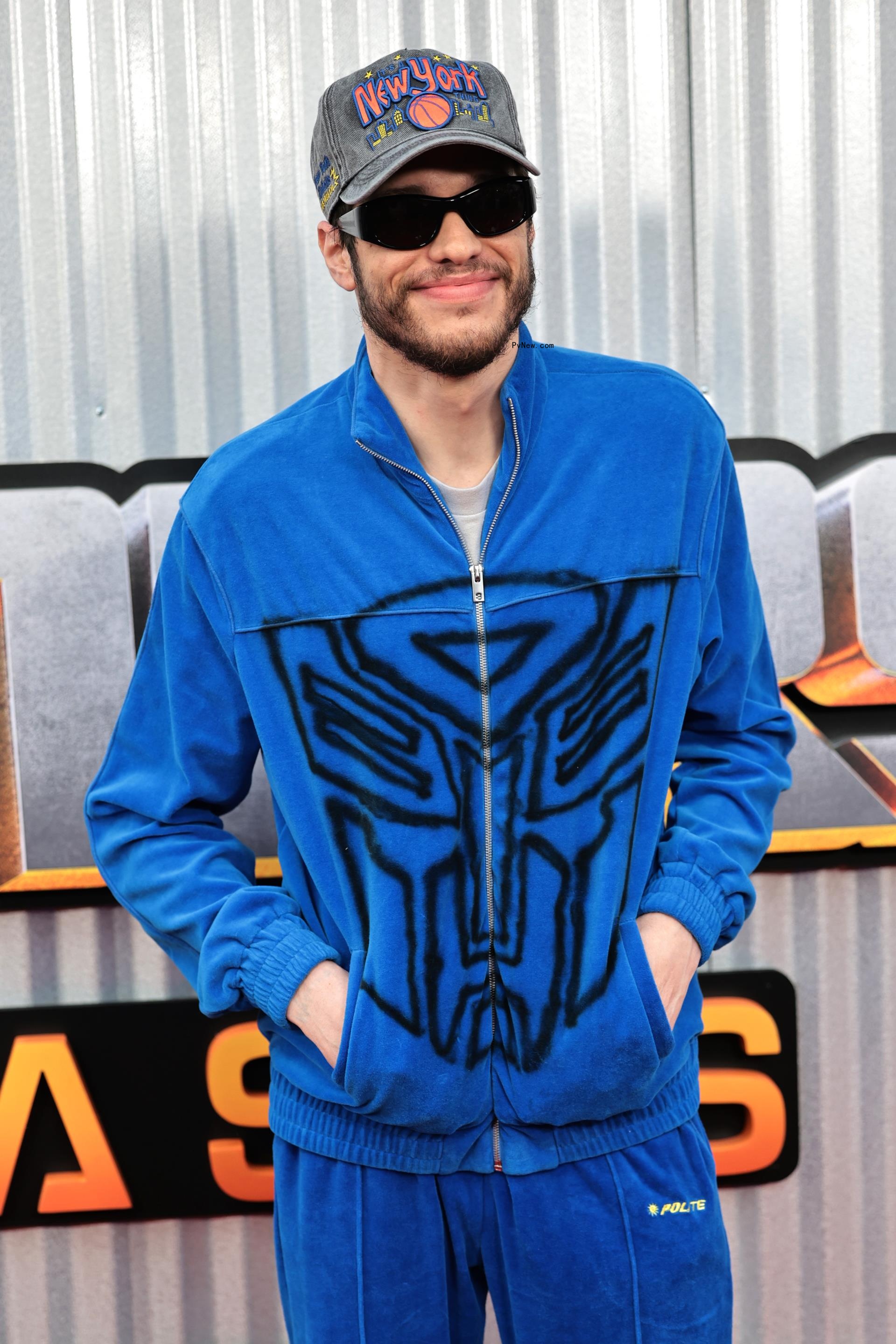 Pete Davidson poses at Paramount's