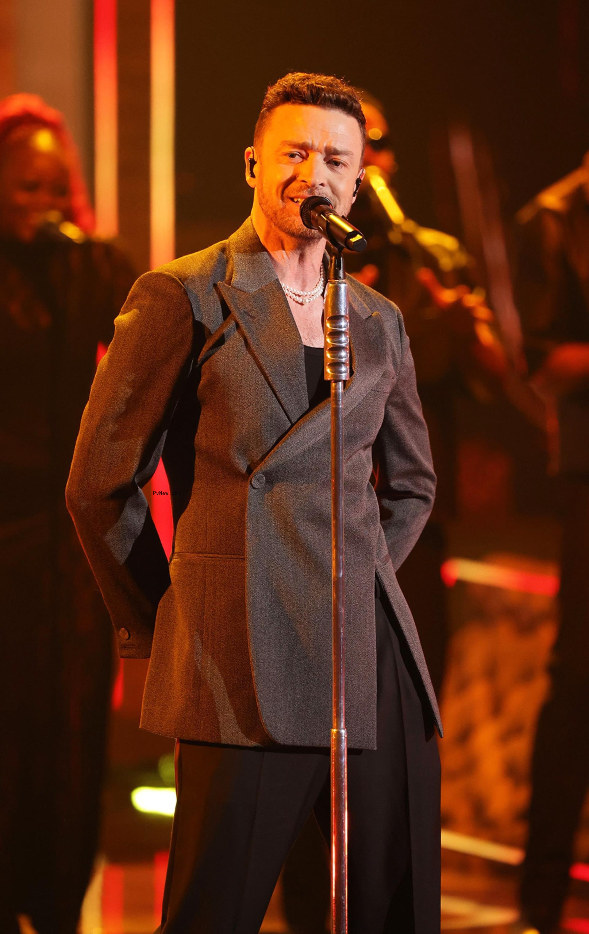 Justin Timberlake onstage.
