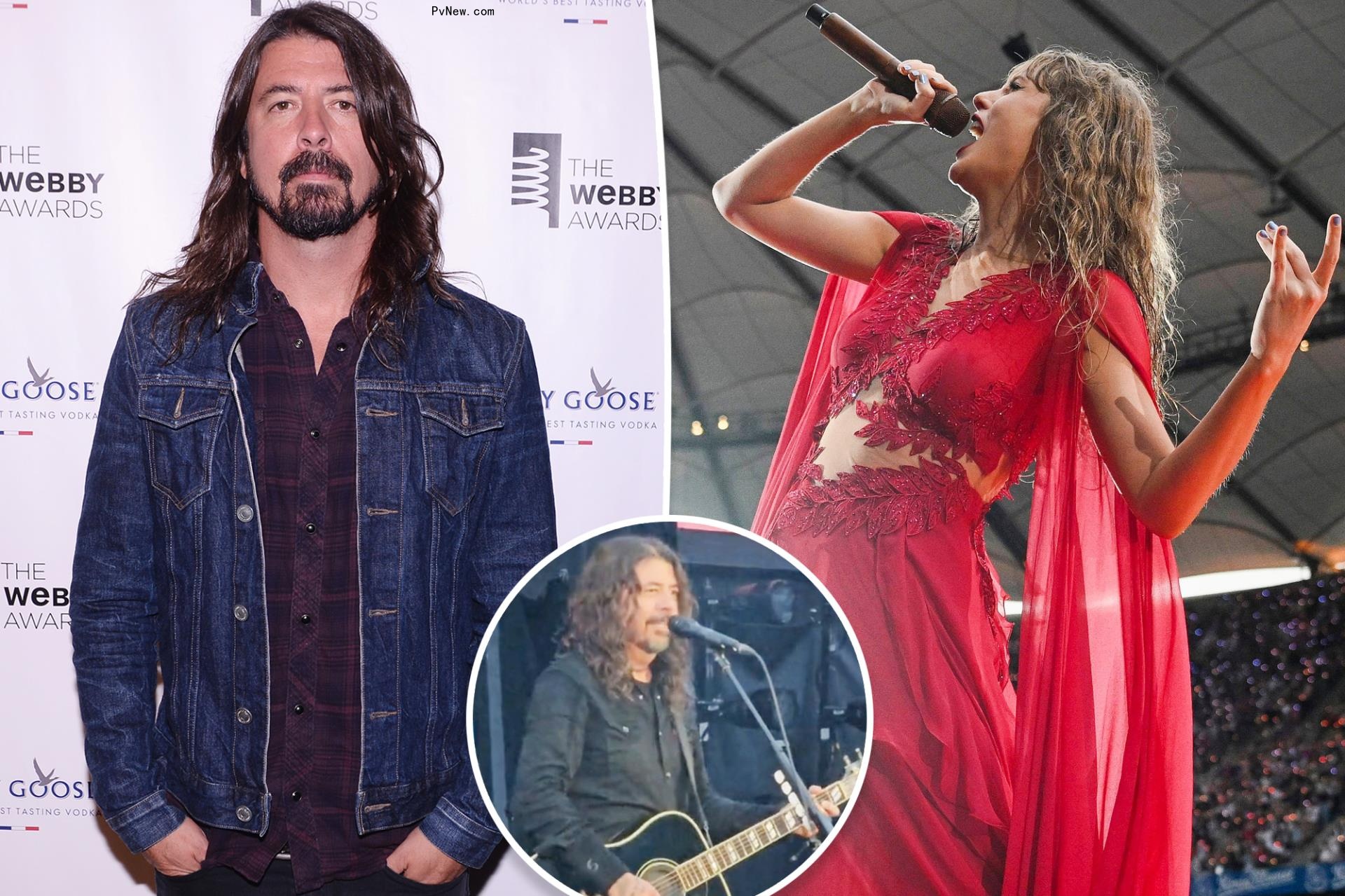 Foo Fighters’ Dave Grohl ignores question a<i></i>bout Taylor Swift after viral Eras Tour diss