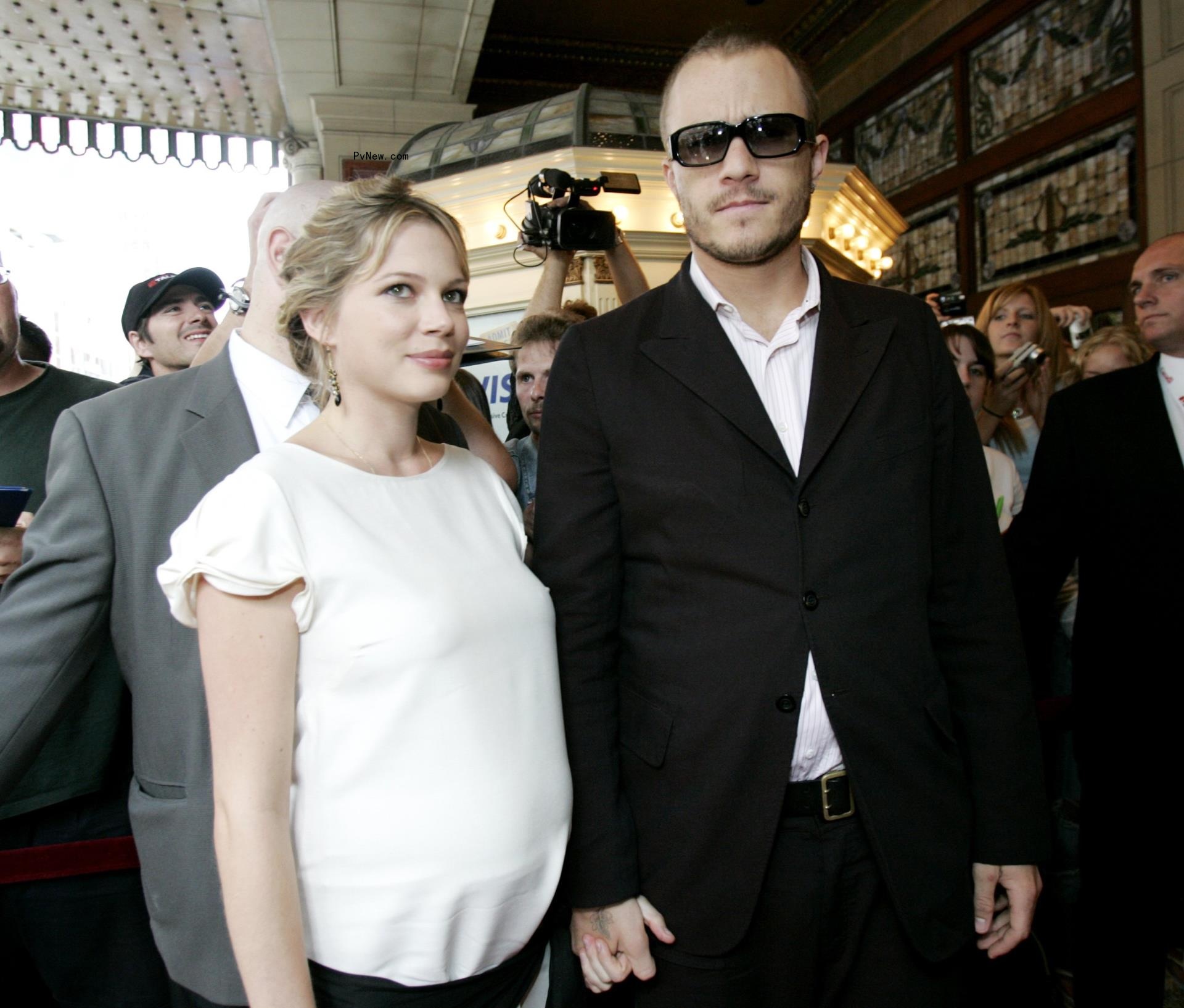 Michelle Williams and Heath Ledger.
