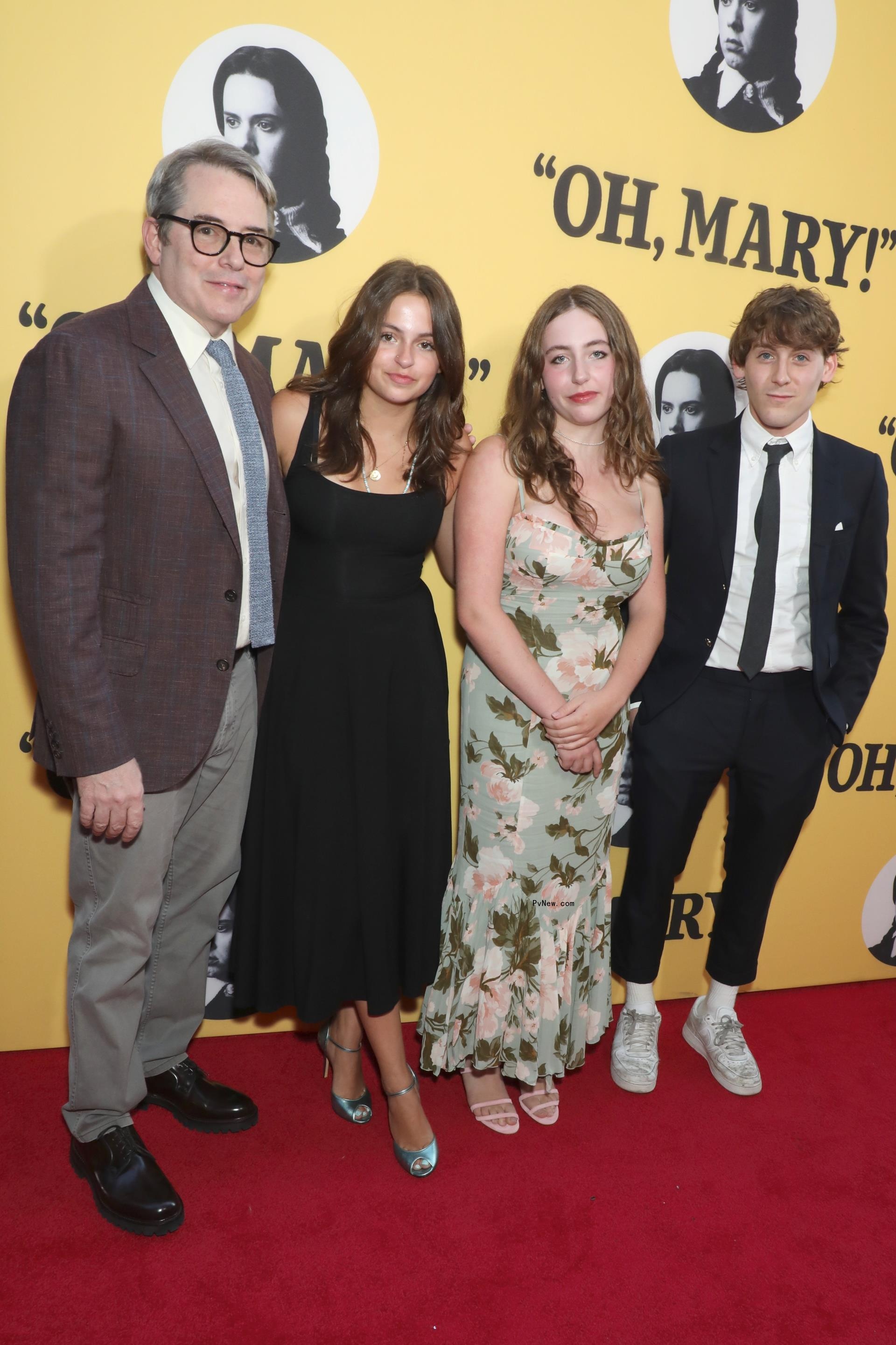 Matthew Broderick, Loretta and Tabitha, and James Broderick
