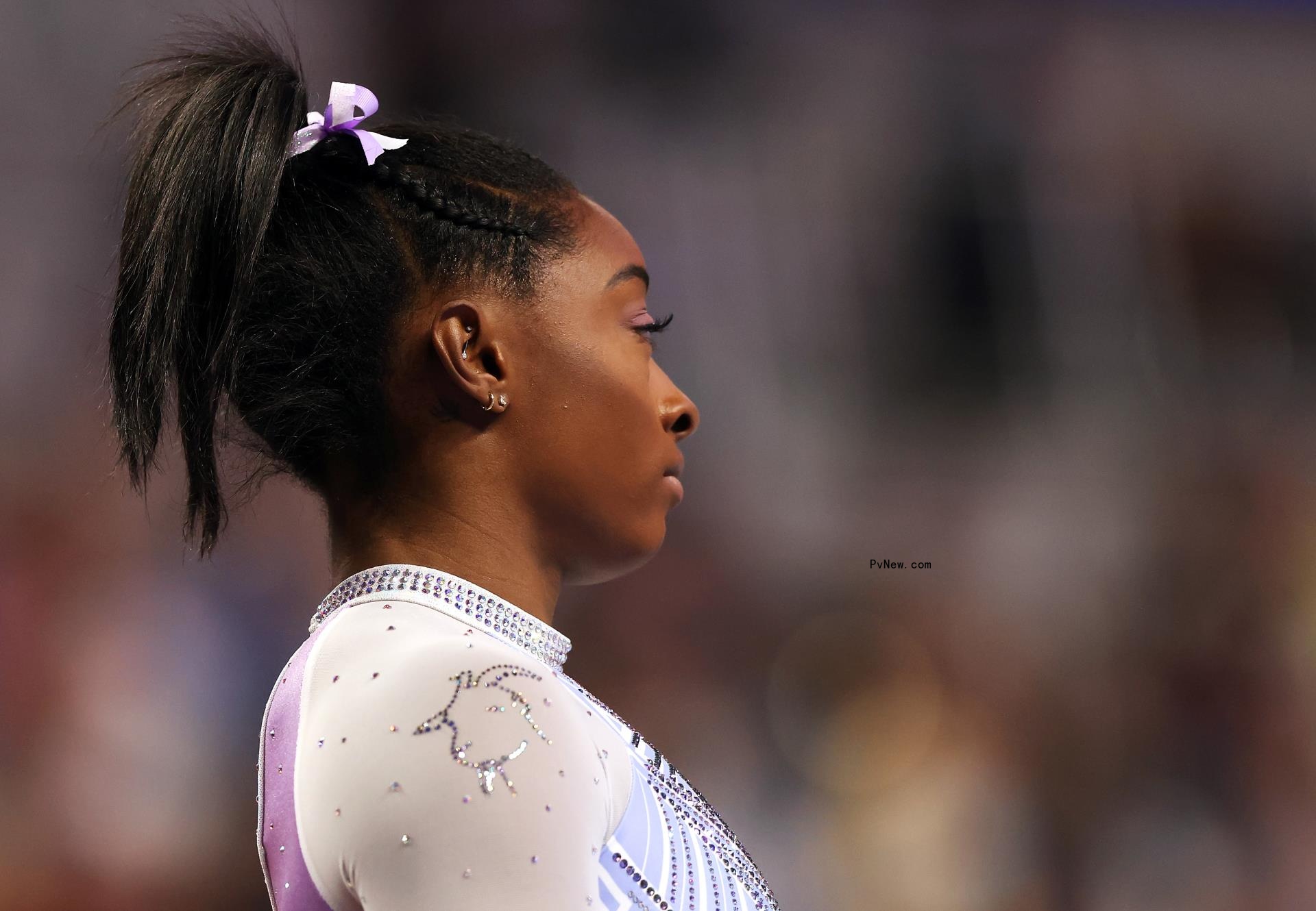 Simone Biles at the Senior Women's competition of the 2021 U.S. Gymnastics Championships
