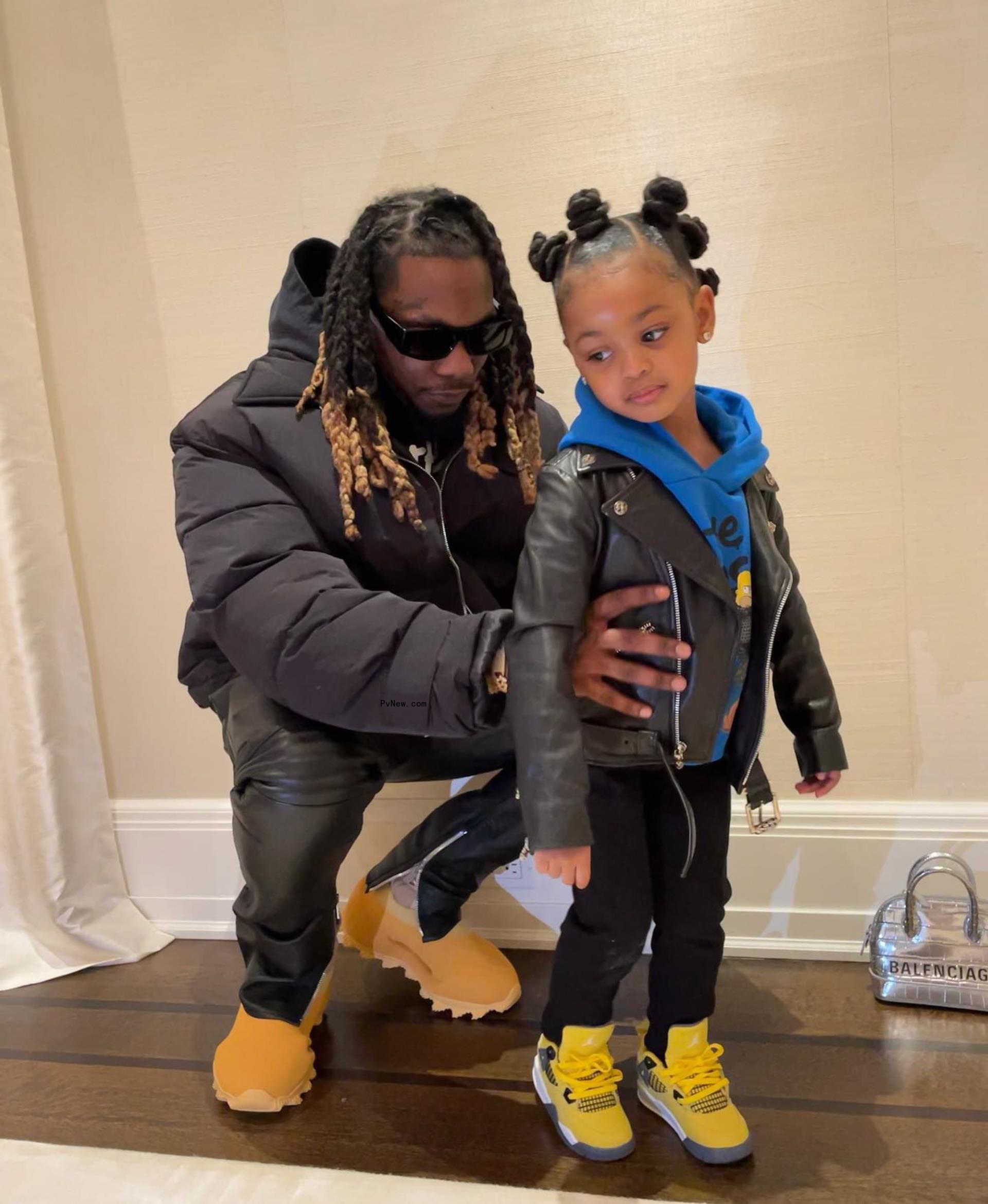 Offset holds Kulture in Instagram photo