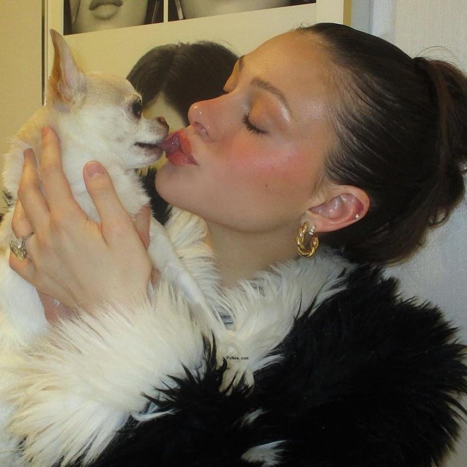 Nicola Peltz Beckham and her dog Nala