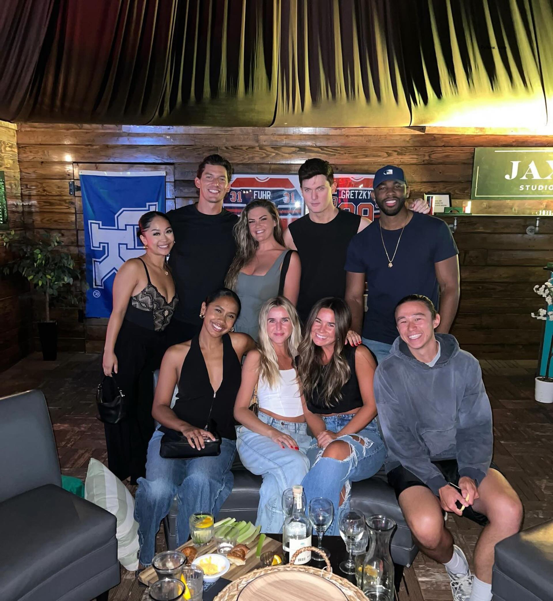 Brittany Cartwright with Tanner Courtad and friends