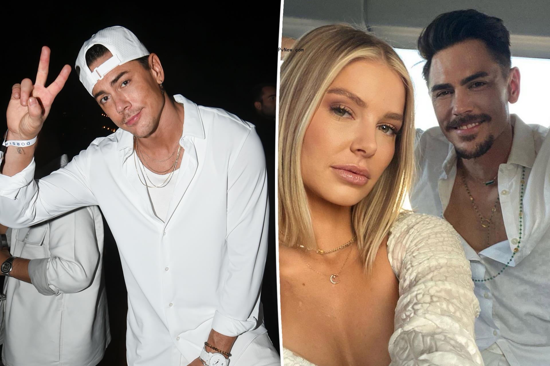 Tom Sandoval and Ariana Madix split image.