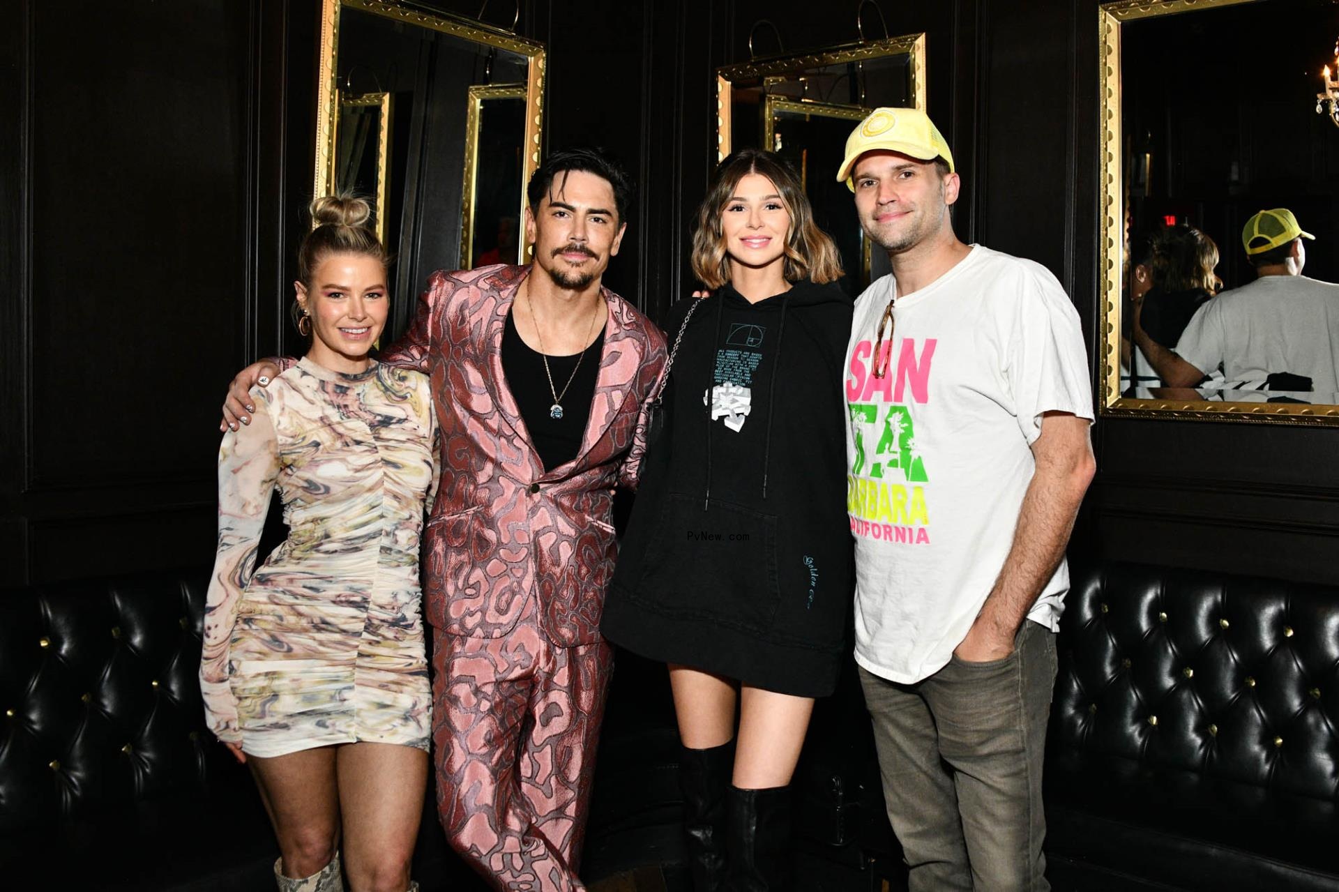 Ariana Madix, Tom Sandoval, Raquel Leviss and Tom Schwartz at an event in November 2021