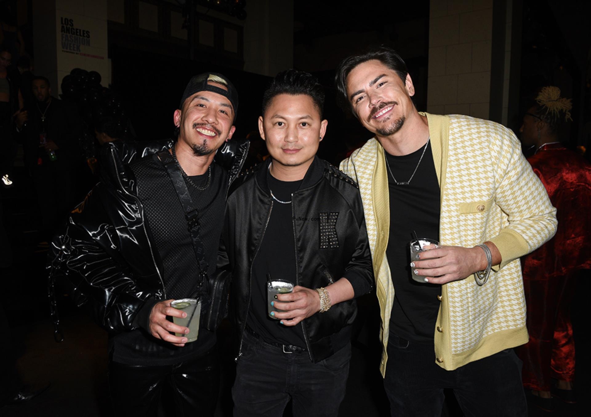 Michael Benz, Kyle Chan and Tom Sandoval at an event in March 2022