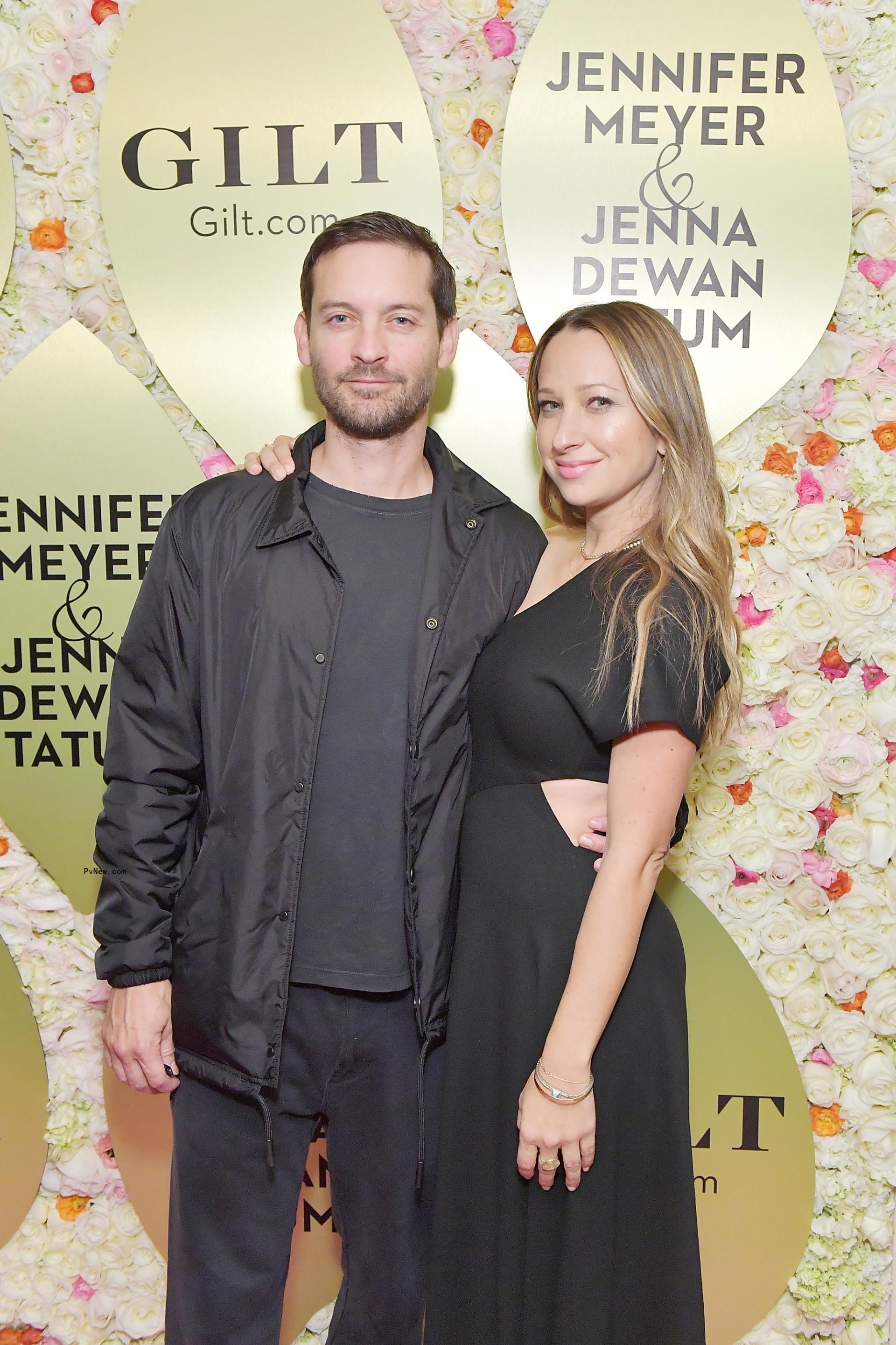 Tobey Maguire and Babette Strijbos in Italy.