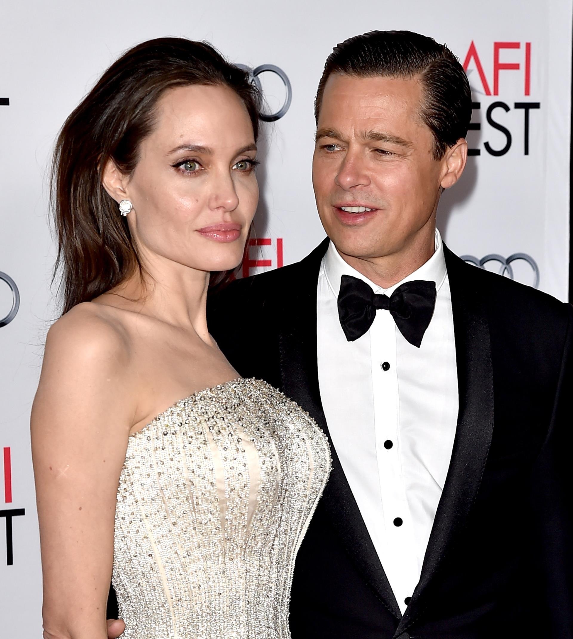 Angelina Jolie and Brad Pitt.