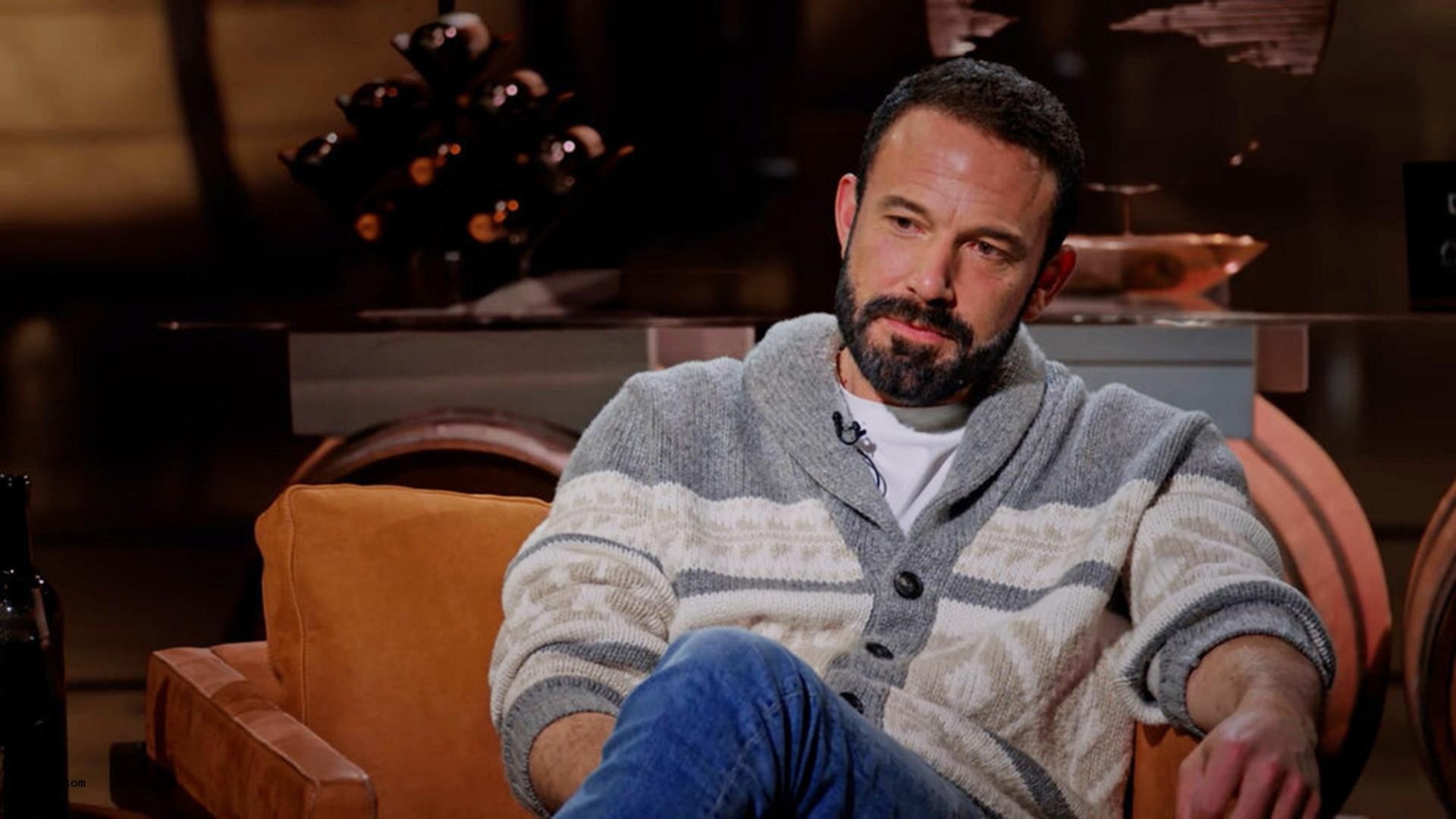 Ben Affleck sitting