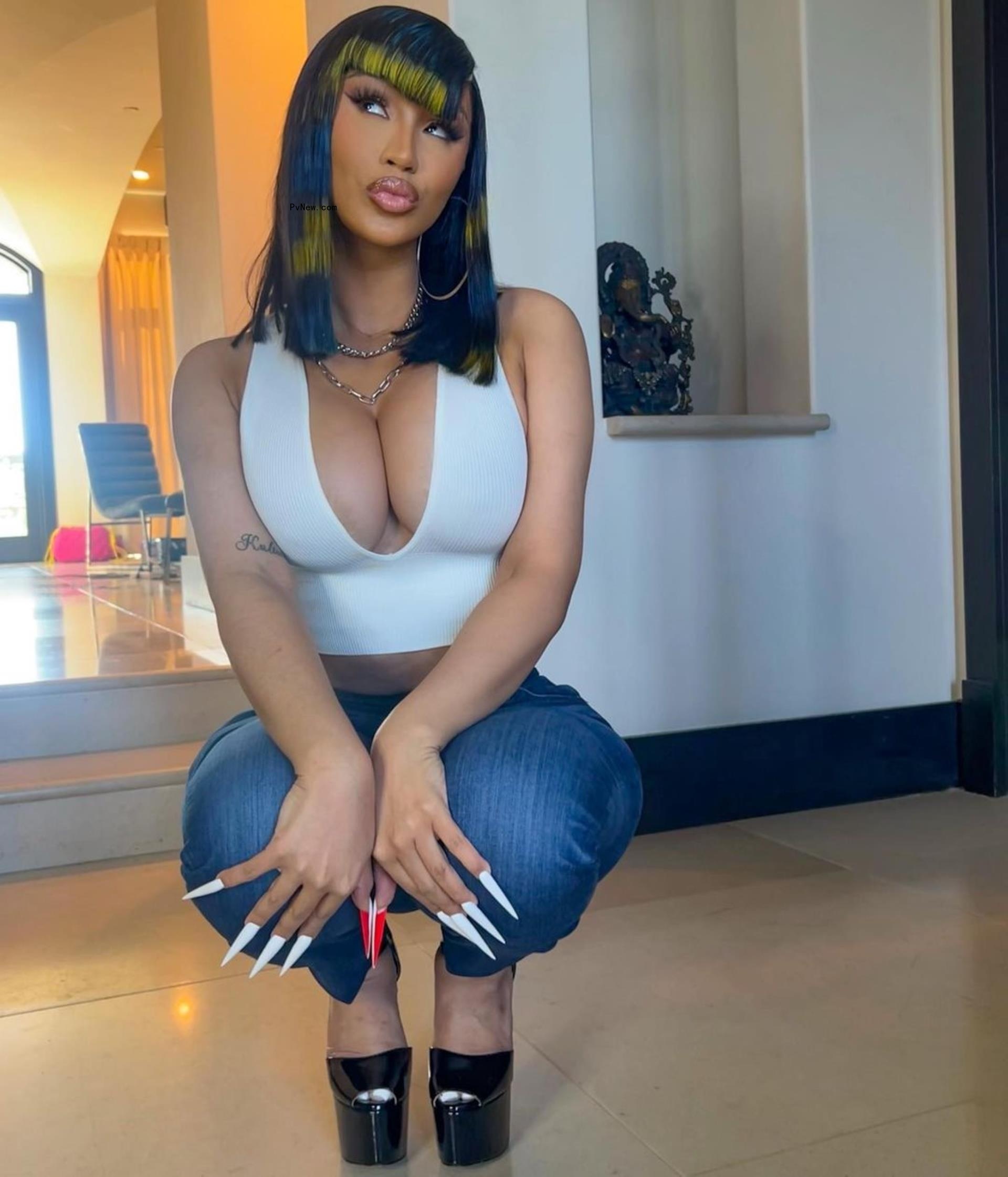 Cardi B posing for the camera