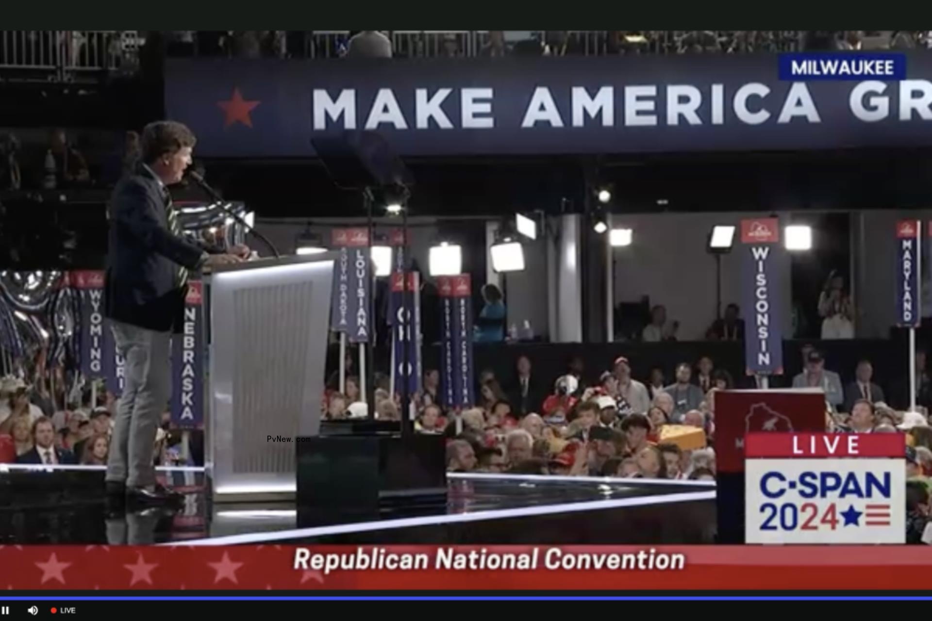 Tucker Carlson Says Do<i></i>nald Trump Has Been ‘Changed’ by Assassination Attempt; Hulk Hogan Revs Up RNC Crowd