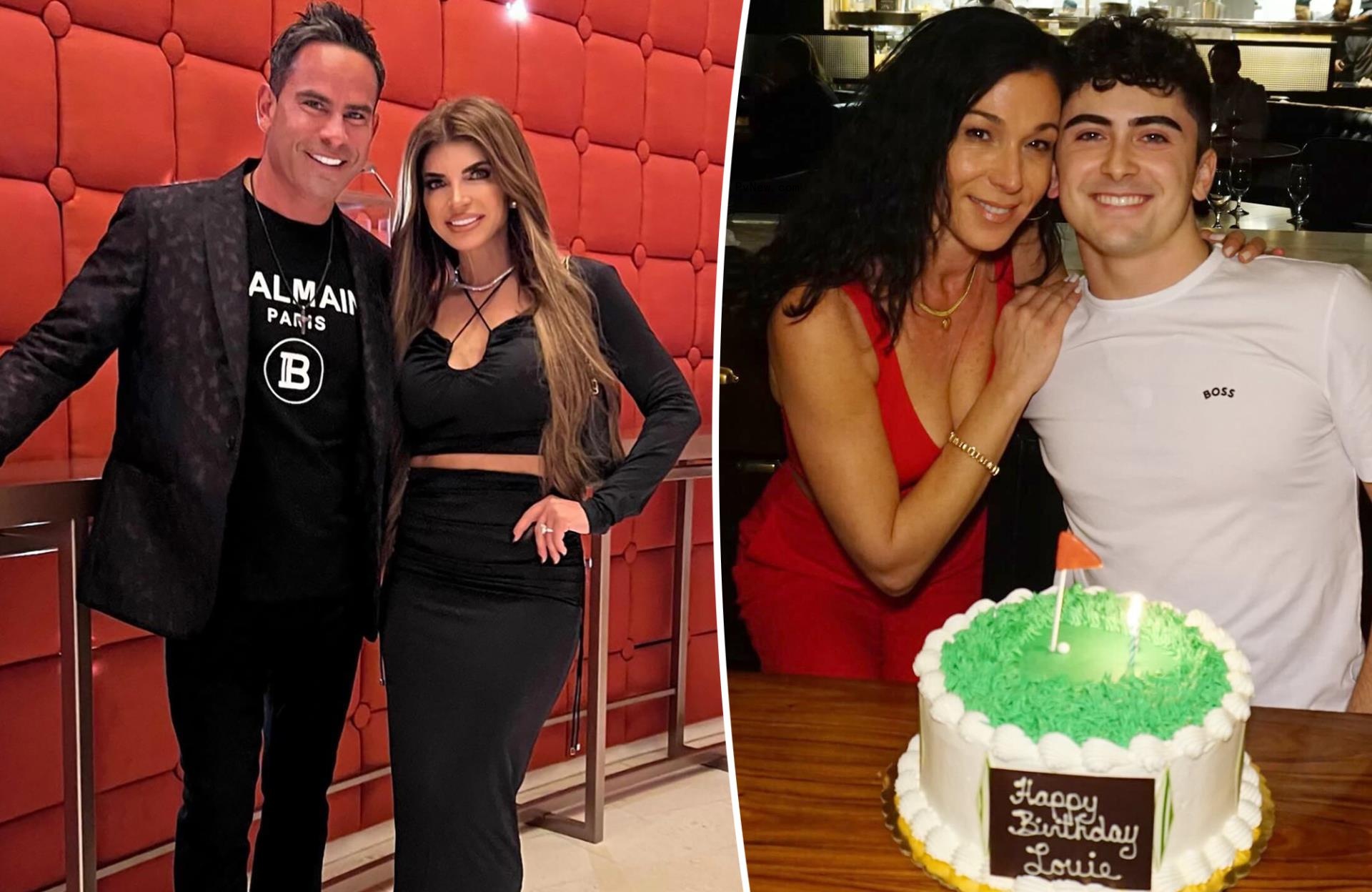 A split of Luis Ruelas and Teresa Giudice and Marisa Dimartino Ruelas and her son, Louie Ruelas.