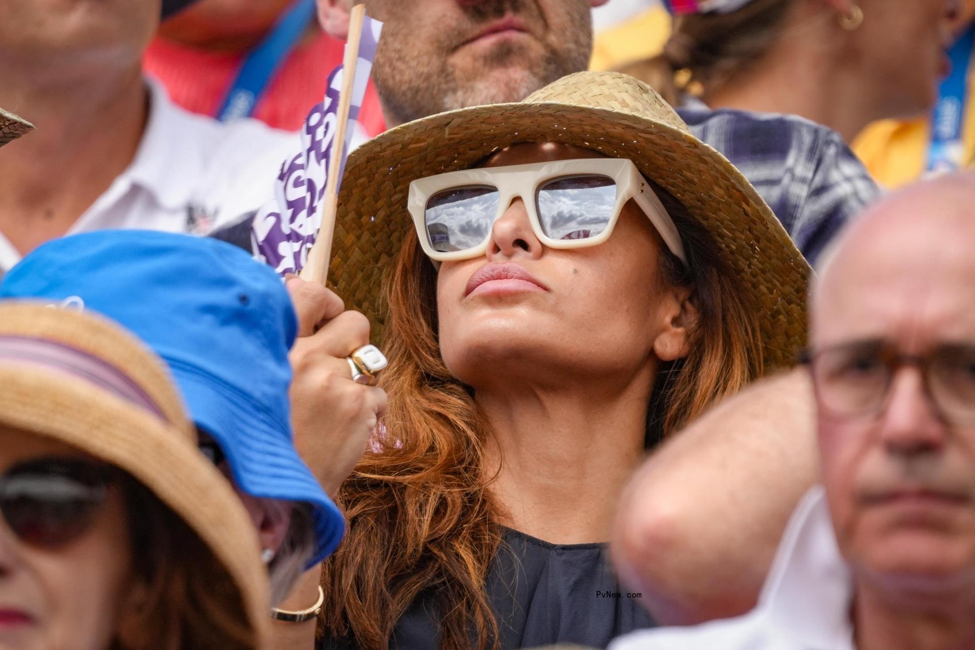 Eva Mendes during the Paris Olympic Games 2024.