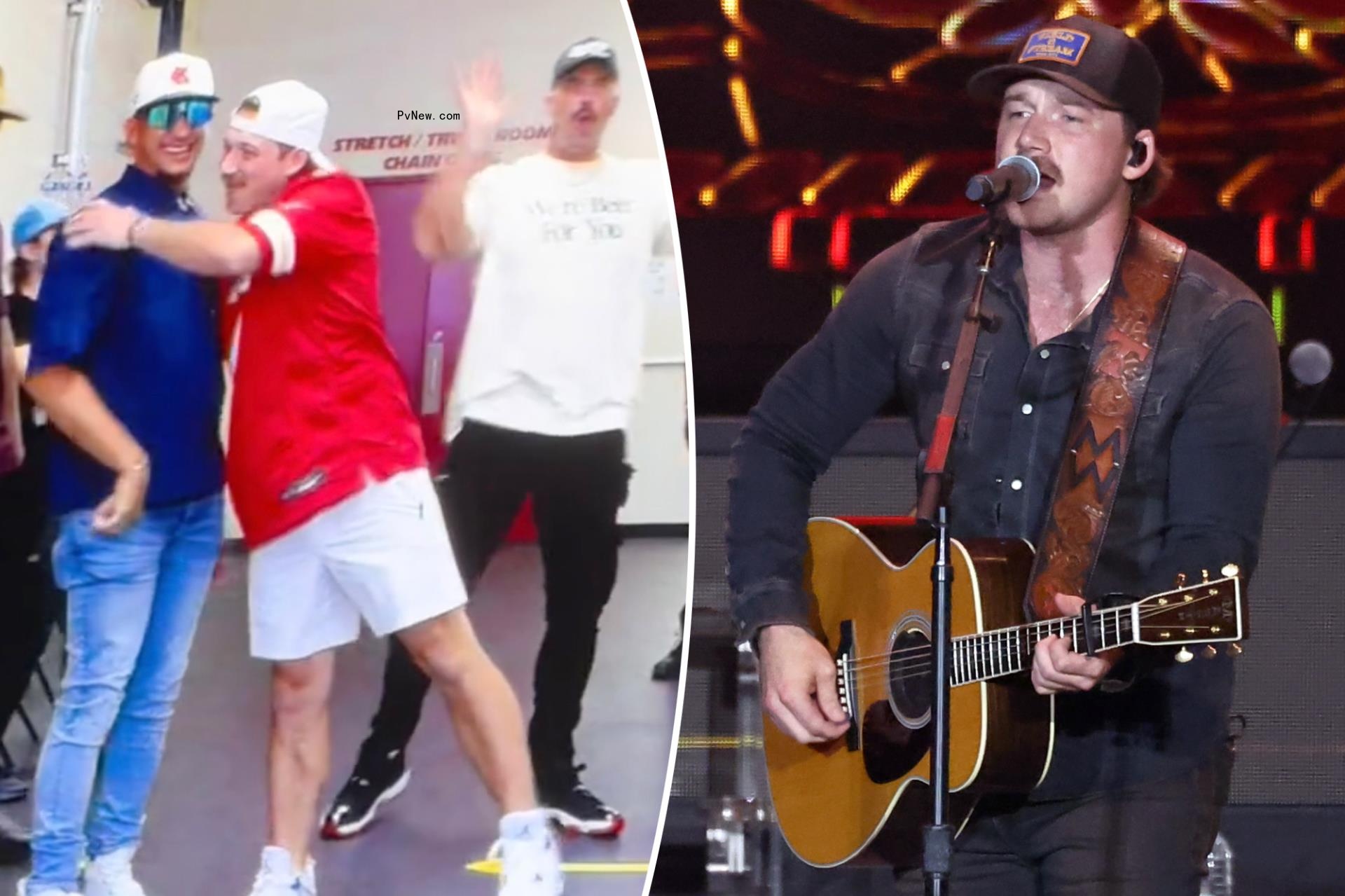 Cops arrest man at Morgan Wallen co<i></i>ncert who threatened to shoot Patrick Mahomes and Travis Kelce