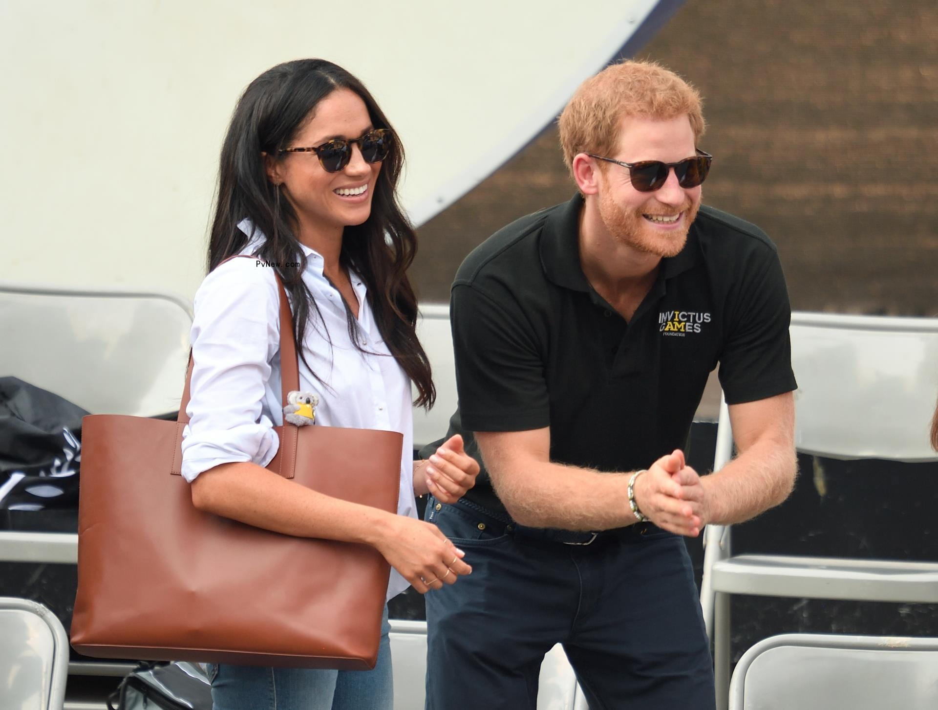 Prince Harry and Meghan Markle at the 2024 Invictus Games.
