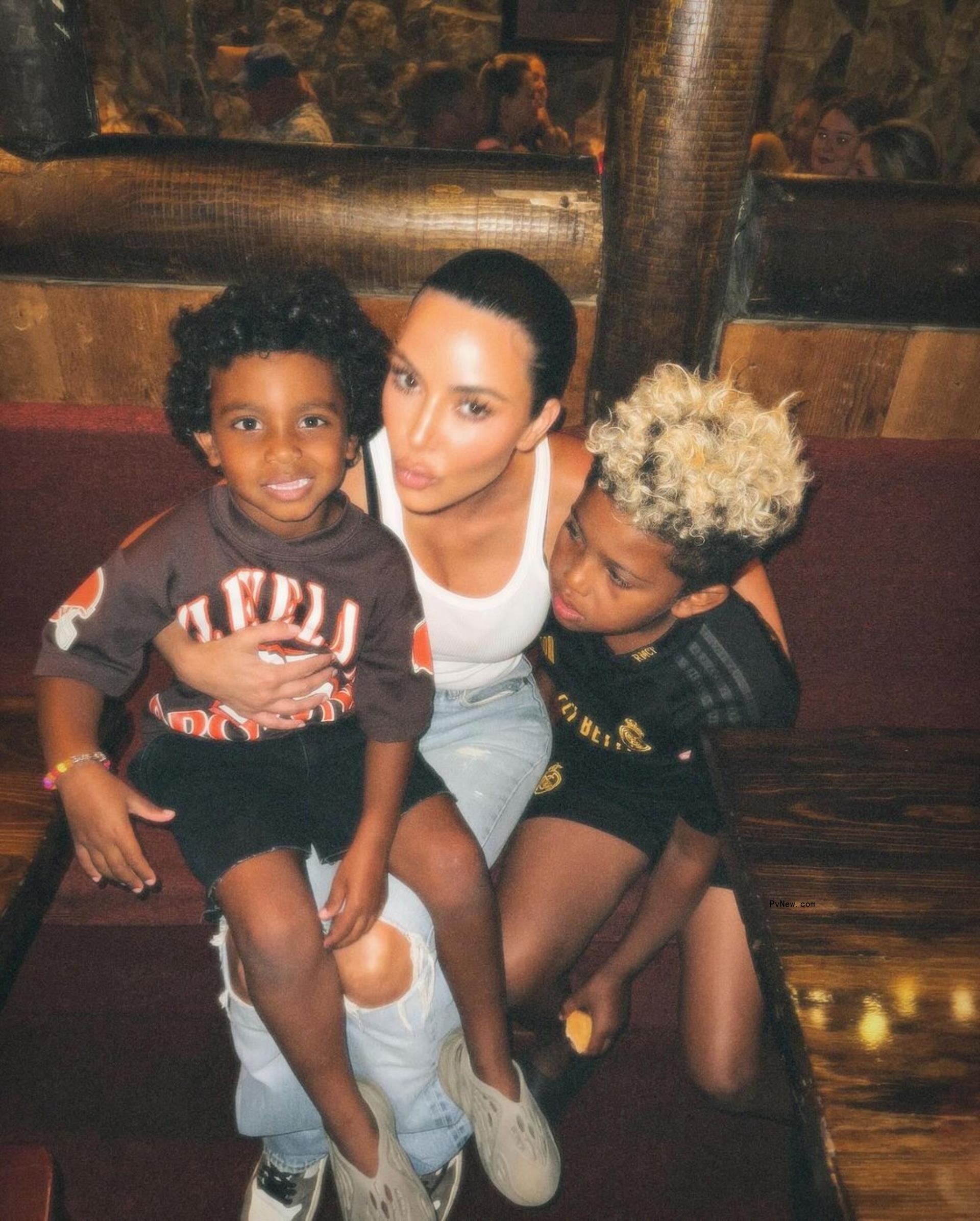 Kim Kardashian and family