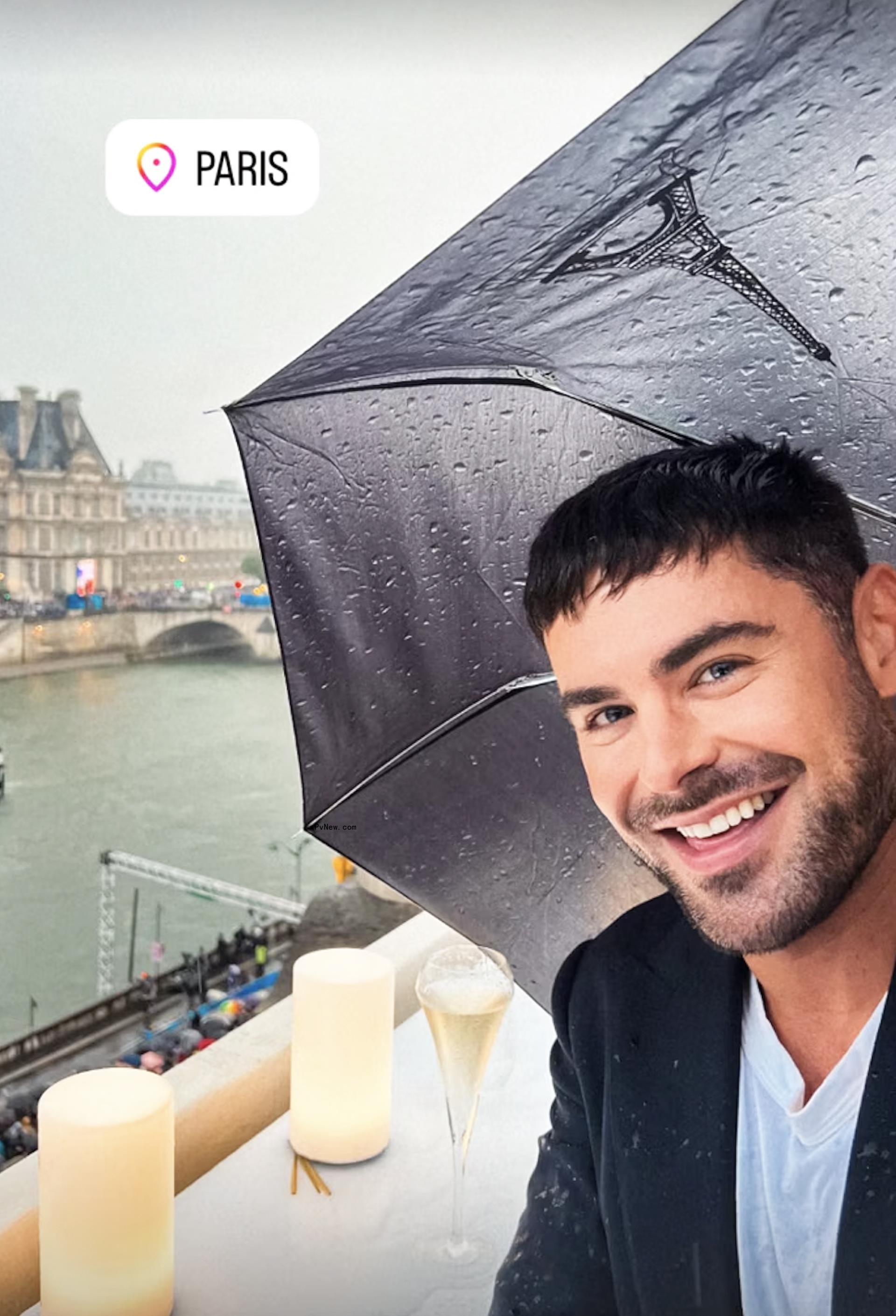Zac Efron in Paris.