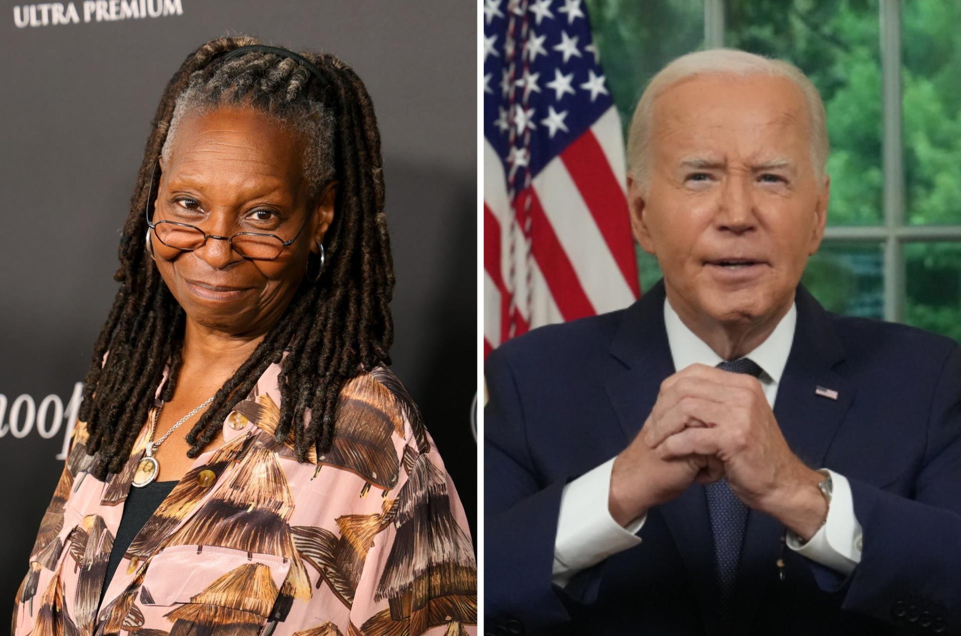 Whoopi Goldberg Criticizes Democrats for ‘Publicly’ Fighting Over Biden; Ana Navarro Says George Cloo<i></i>ney Should Now Write a Big Check to Dems After Biden Exit
