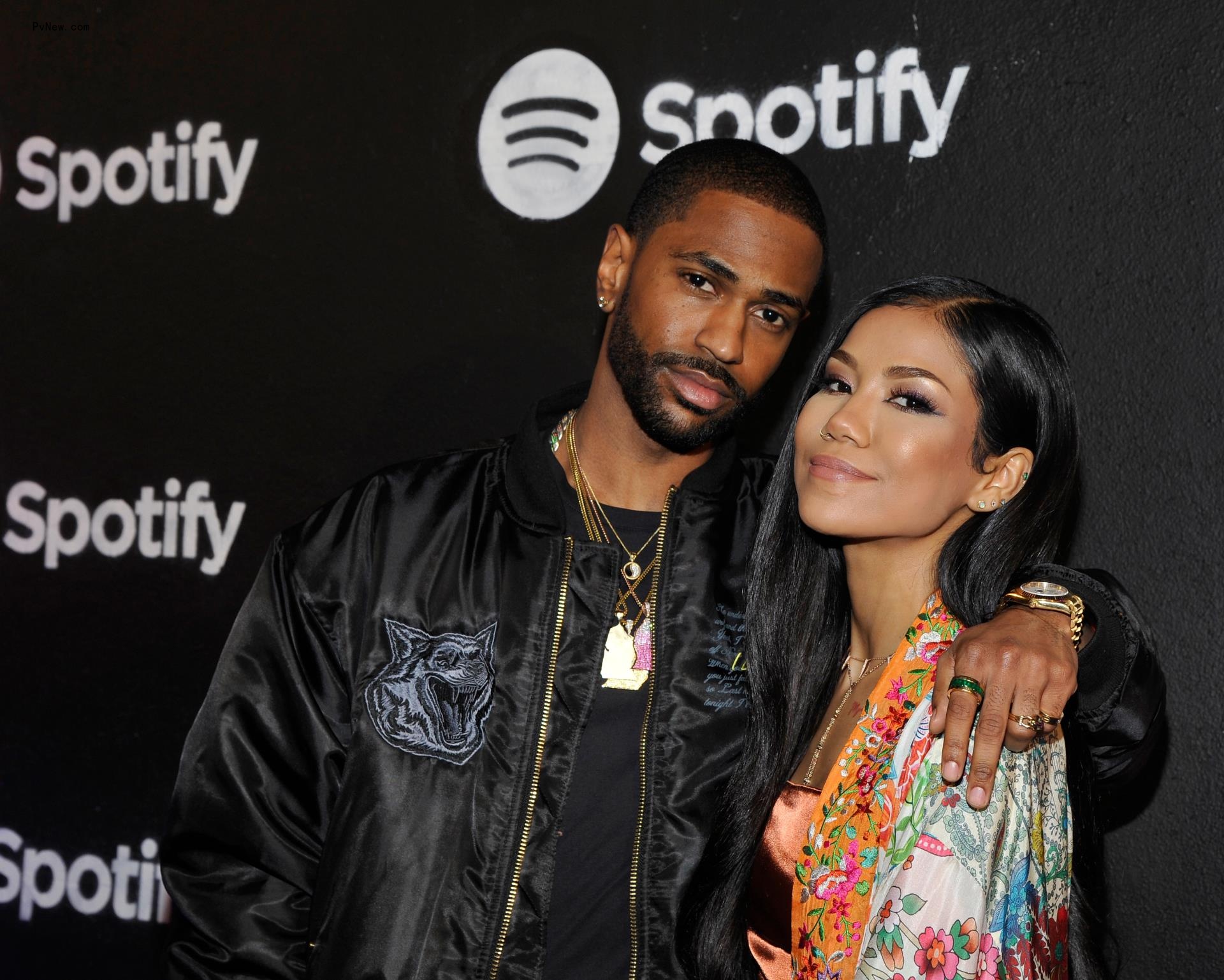 Big Sean and Jhené Aiko at the Spotify Best New Artist Nominees celebration in 2017.