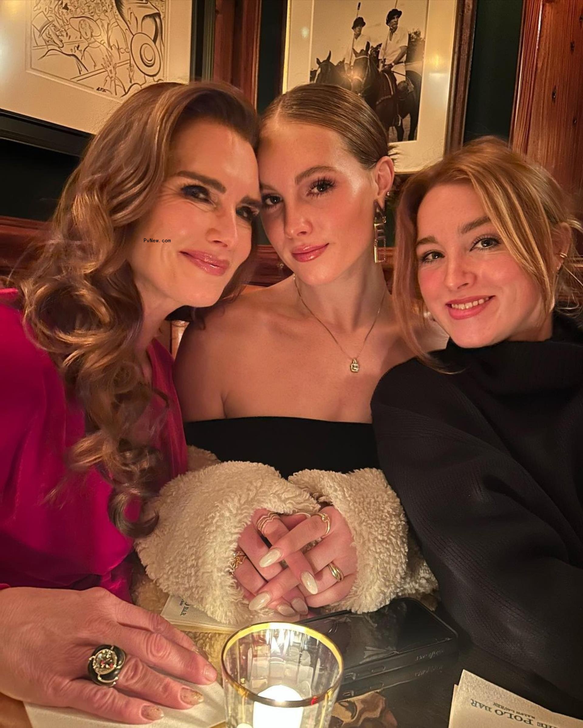 Brooke Shields with daughters Rowan and Grier