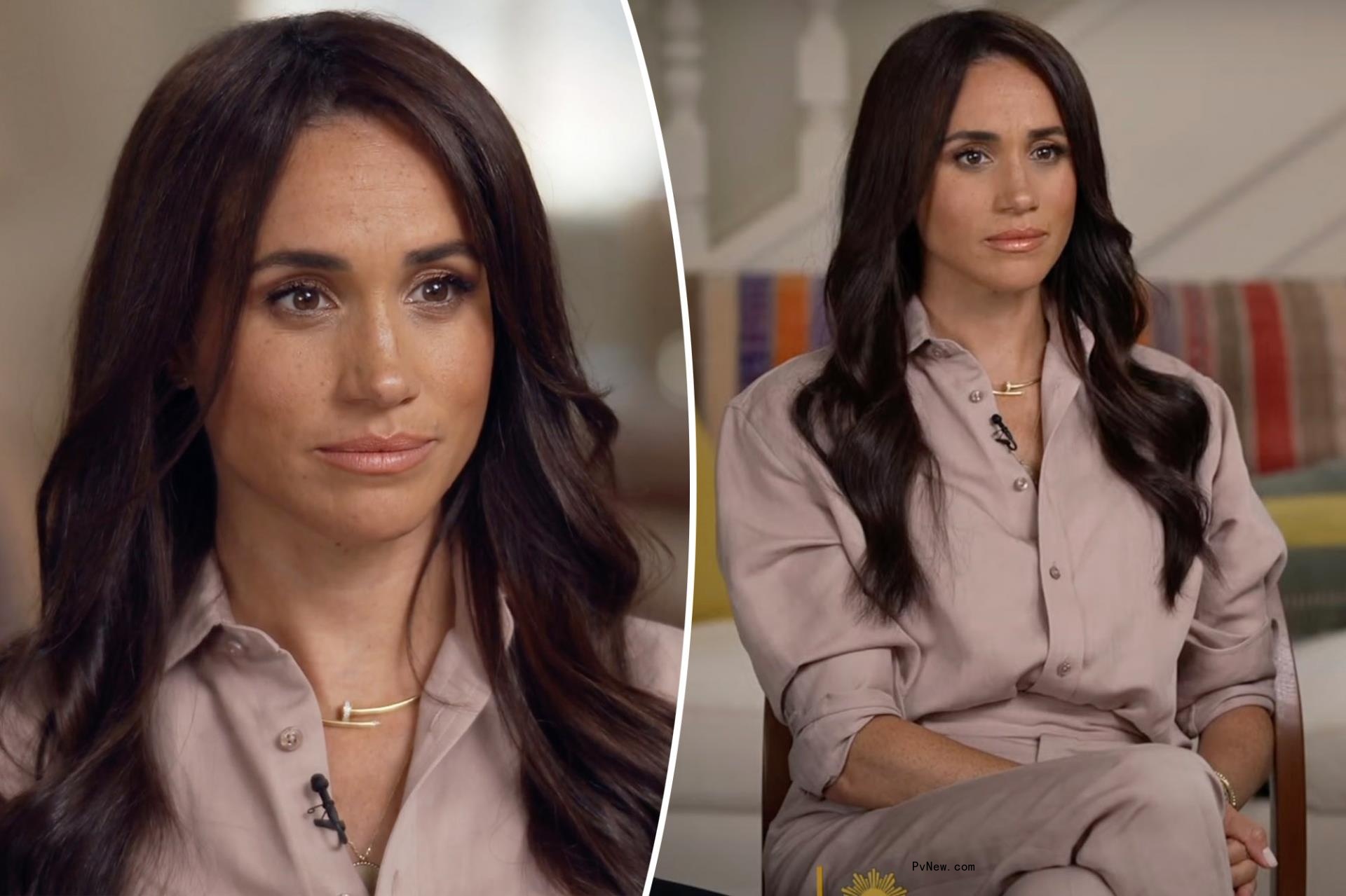Meghan Markle keeps it mo<i></i>nochromatic in Ralph Lauren for emotio<i></i>nal ‘CBS Sunday Morning’ interview