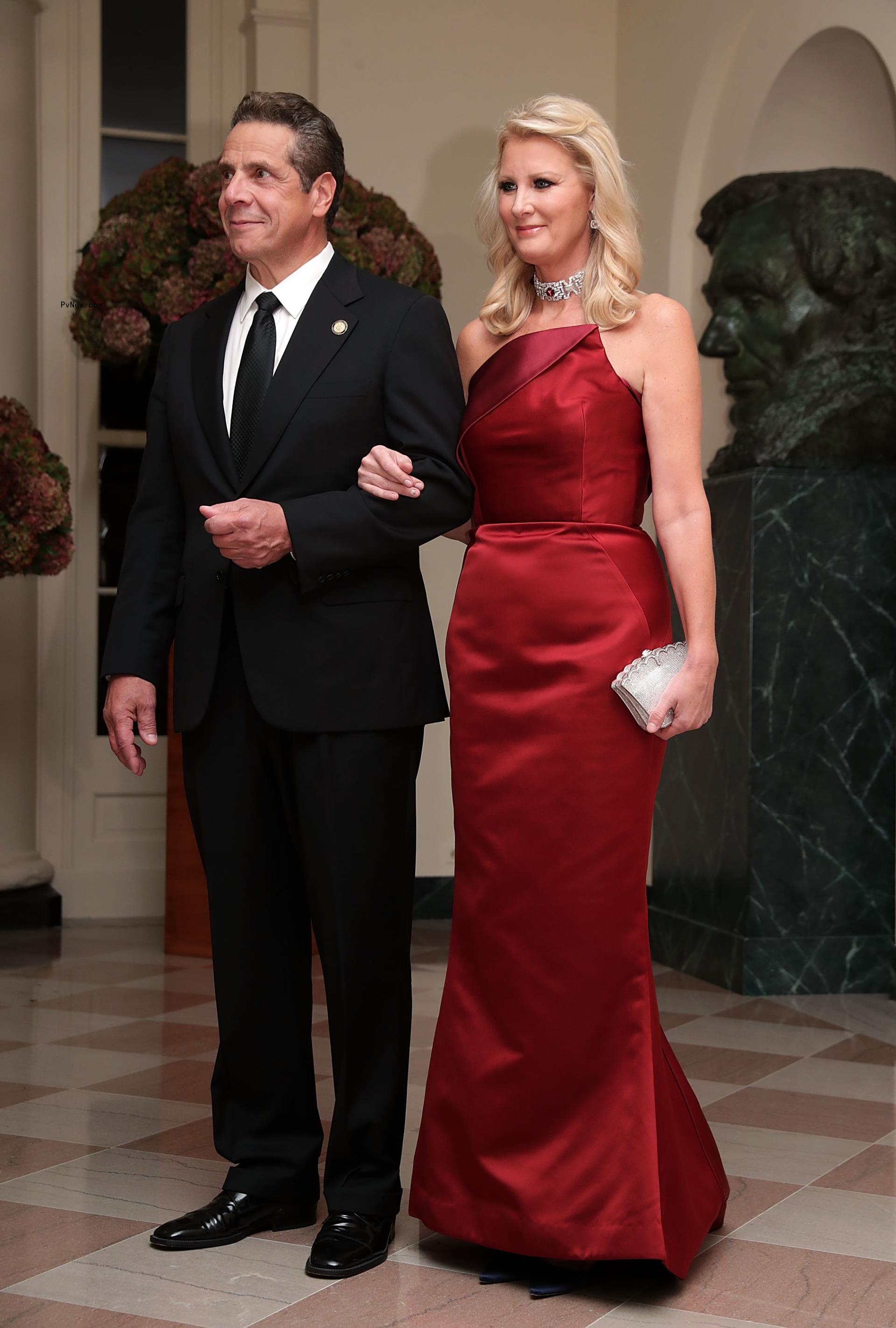 Andrew Cuomo and Sandra Lee at the White House in October 2016