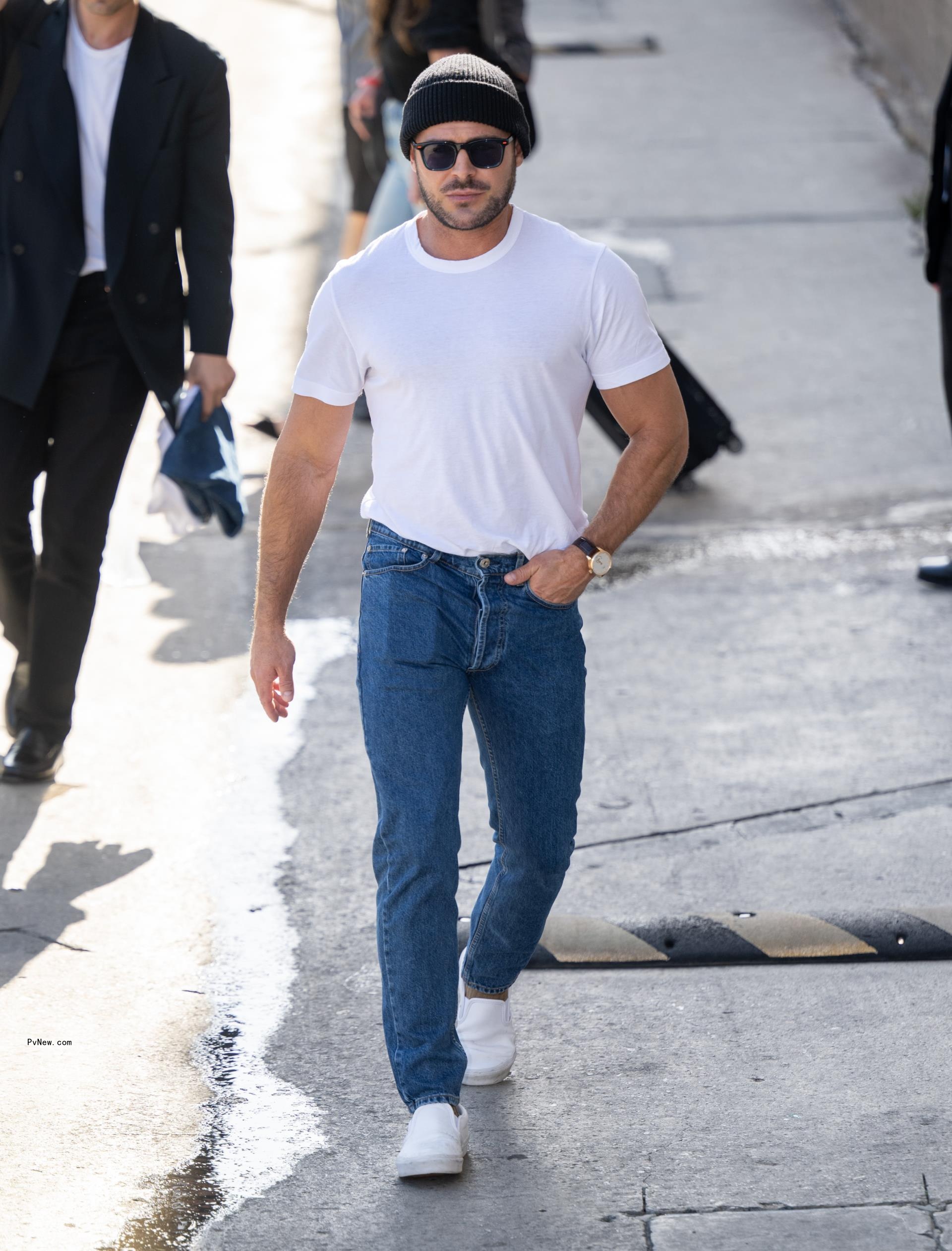 Zac Efron seen at “Jimmy Kimmel Live!” on June 20, 2024