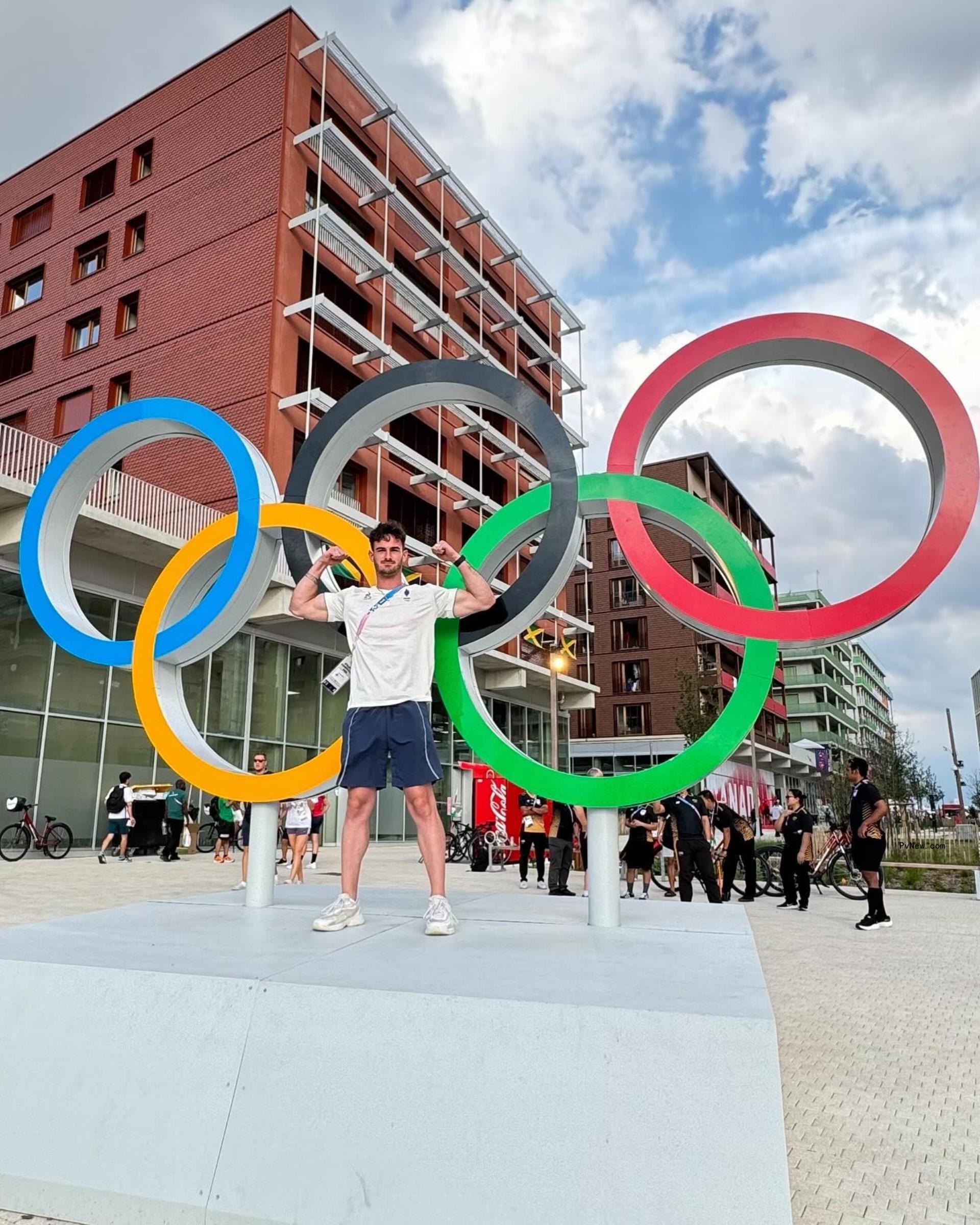 French pole vaulter Anthony Ammirati at the 2024 Paris Olympics