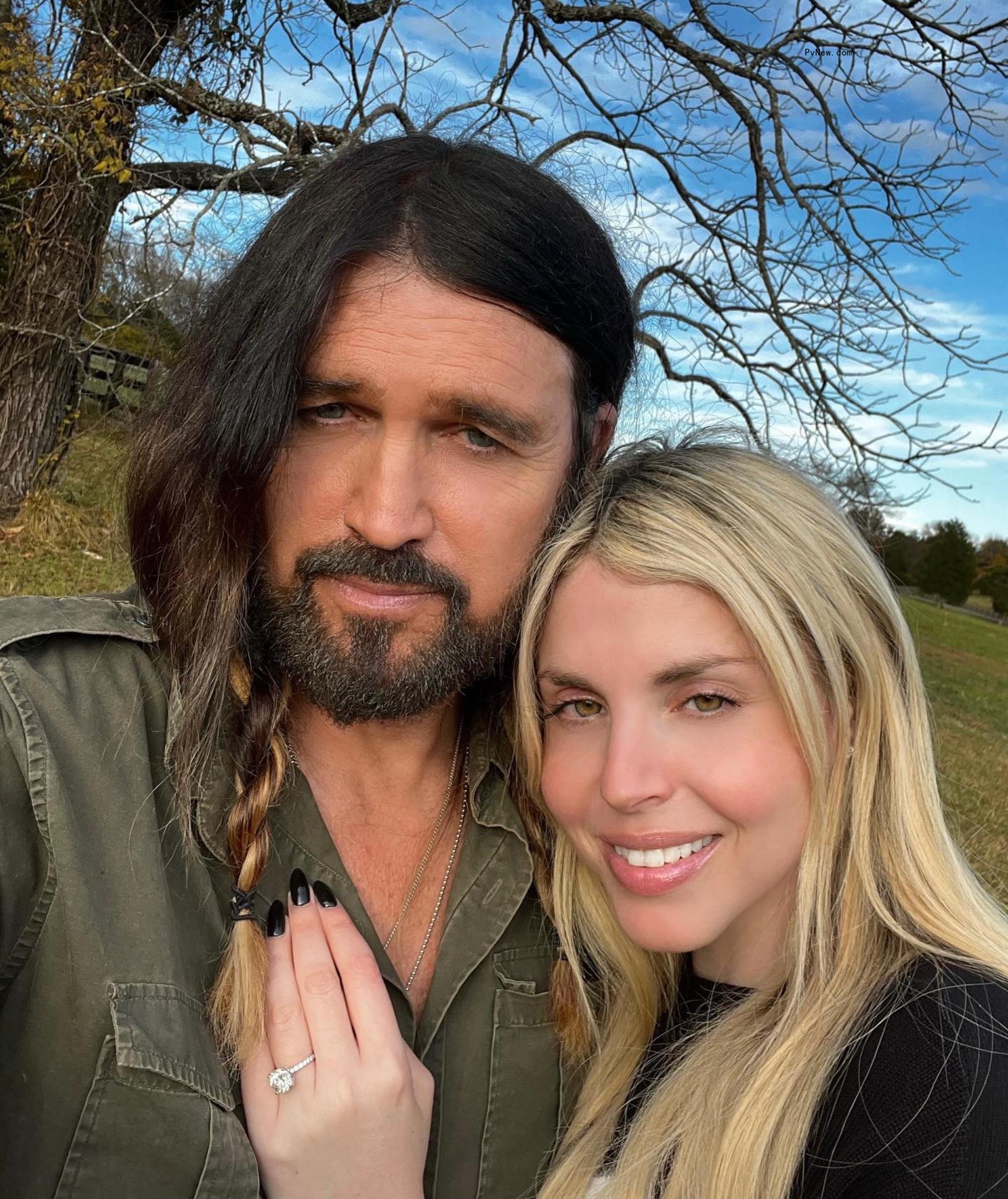 A selfie of Firerose and Billy Ray Cyrus.