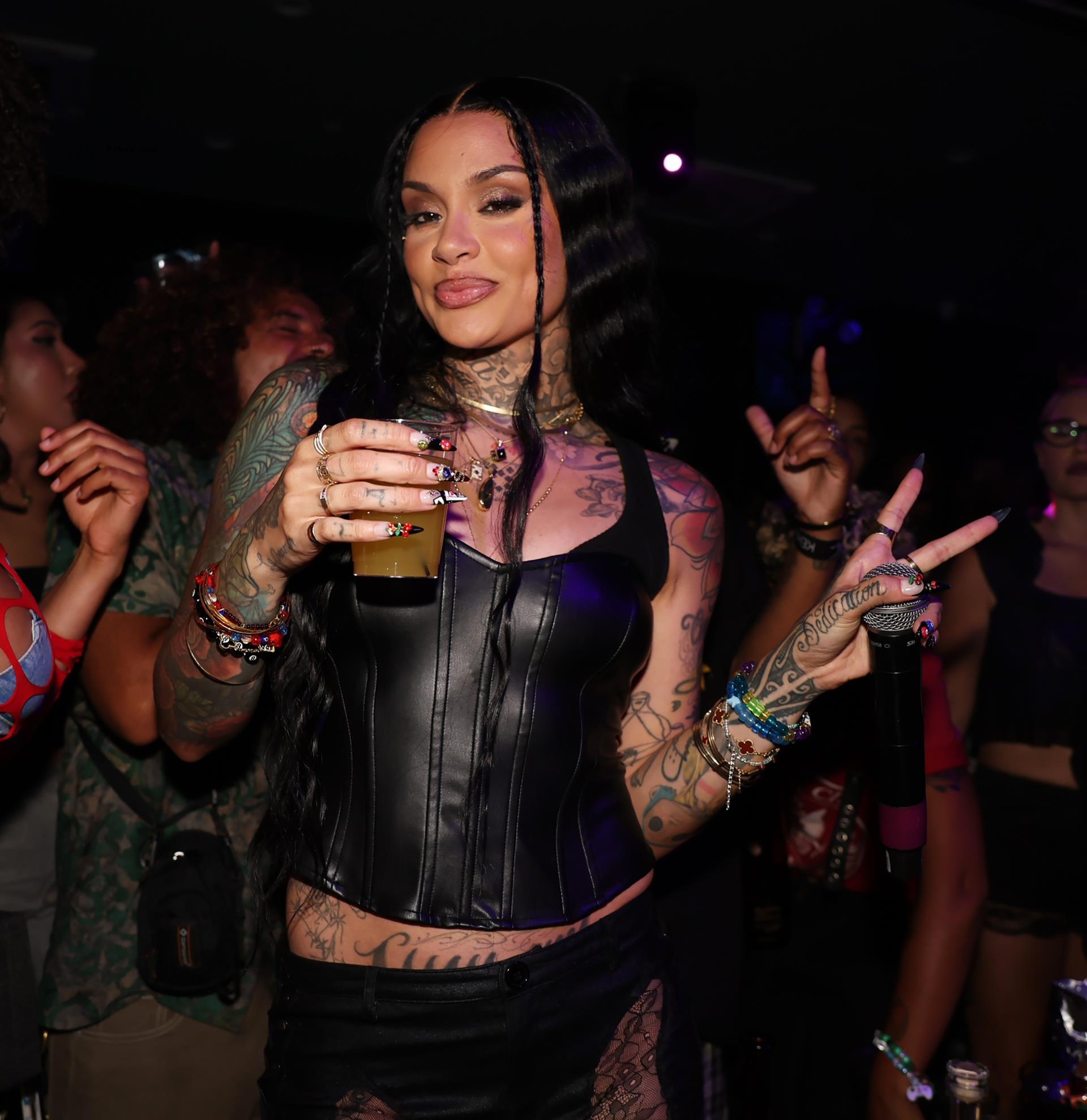 Kehlani at her album release party in June 2024.