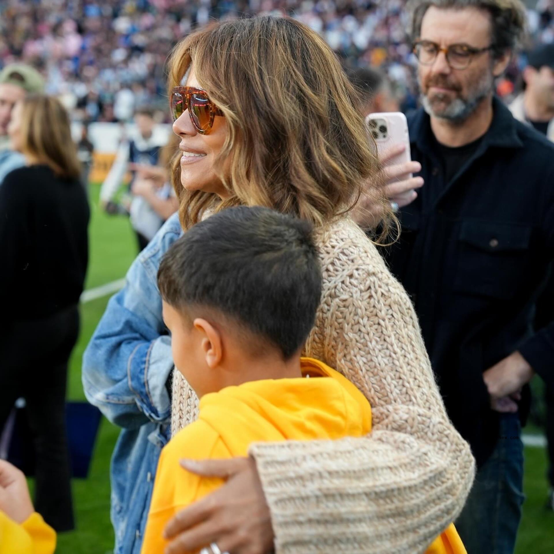 Halle Berry and her son posted on Feberuary 26 2024.