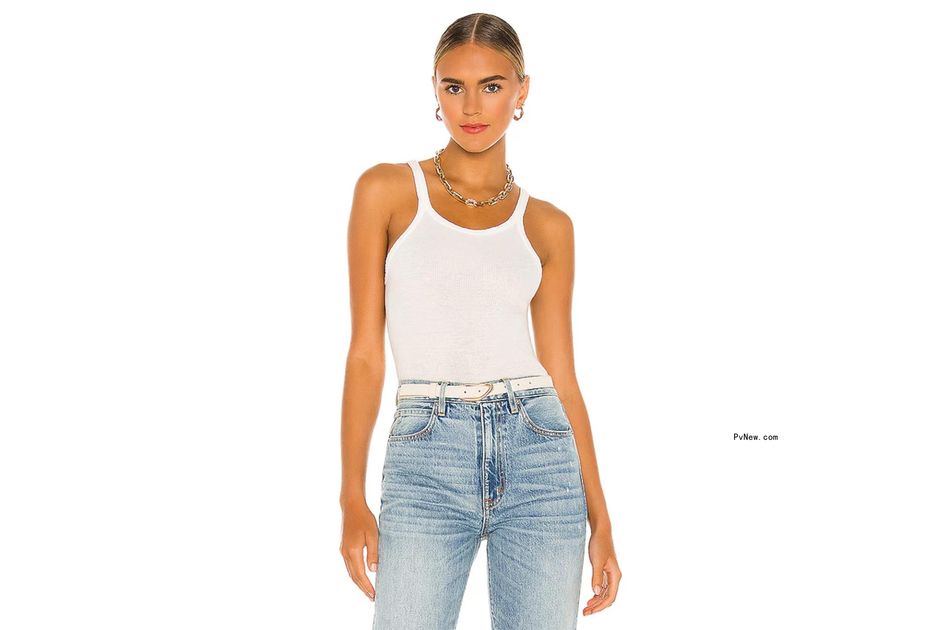 Re/Done x Hanes Ribbed Tank