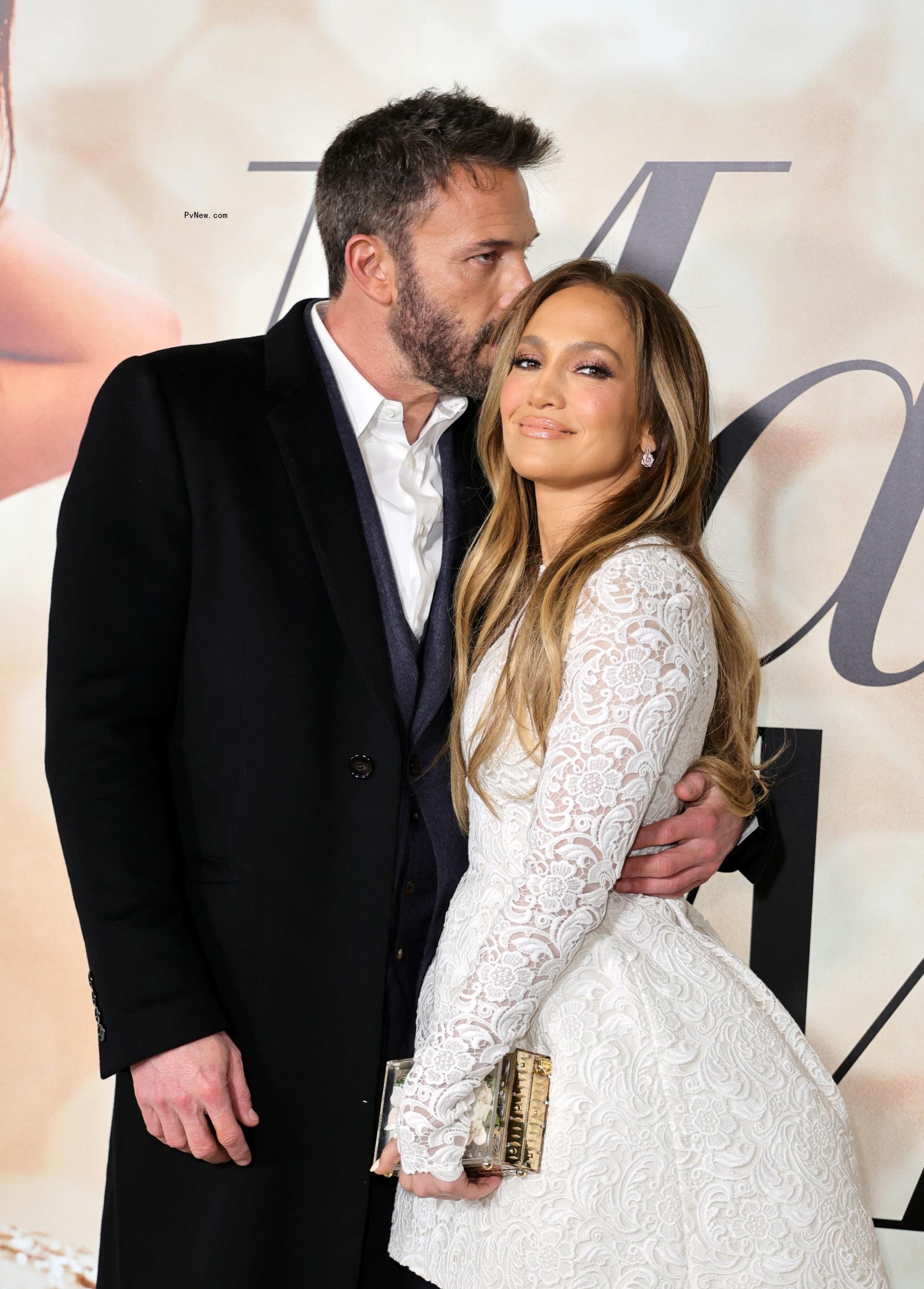 Ben Affleck and Jennifer Lopez at February 2022