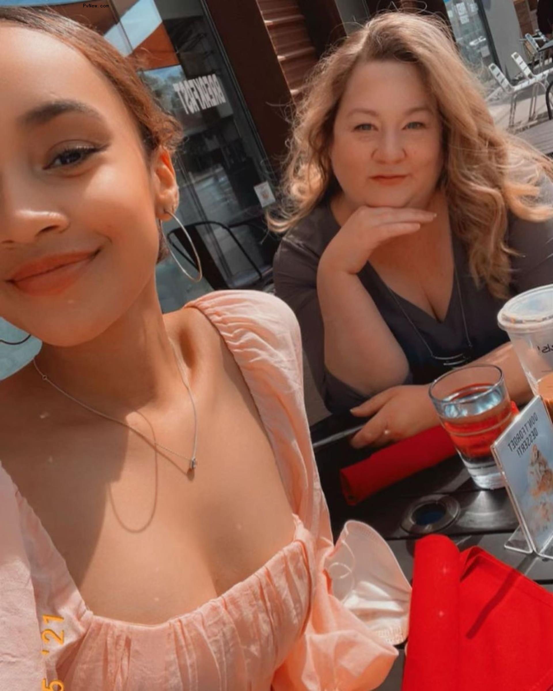 A photo of Glo Hampton and daughter