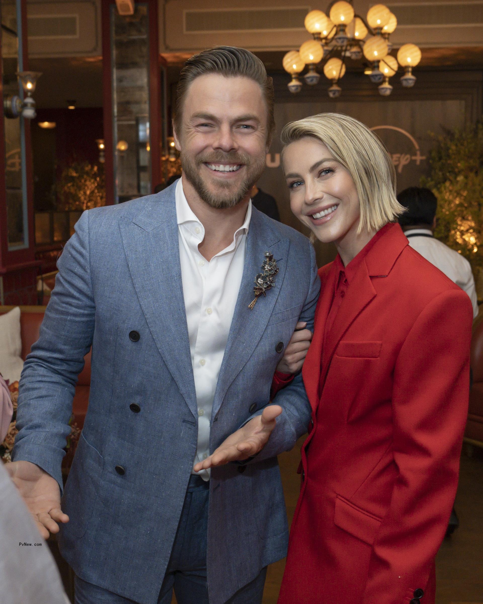 Derek Hough and Julianne Hough.