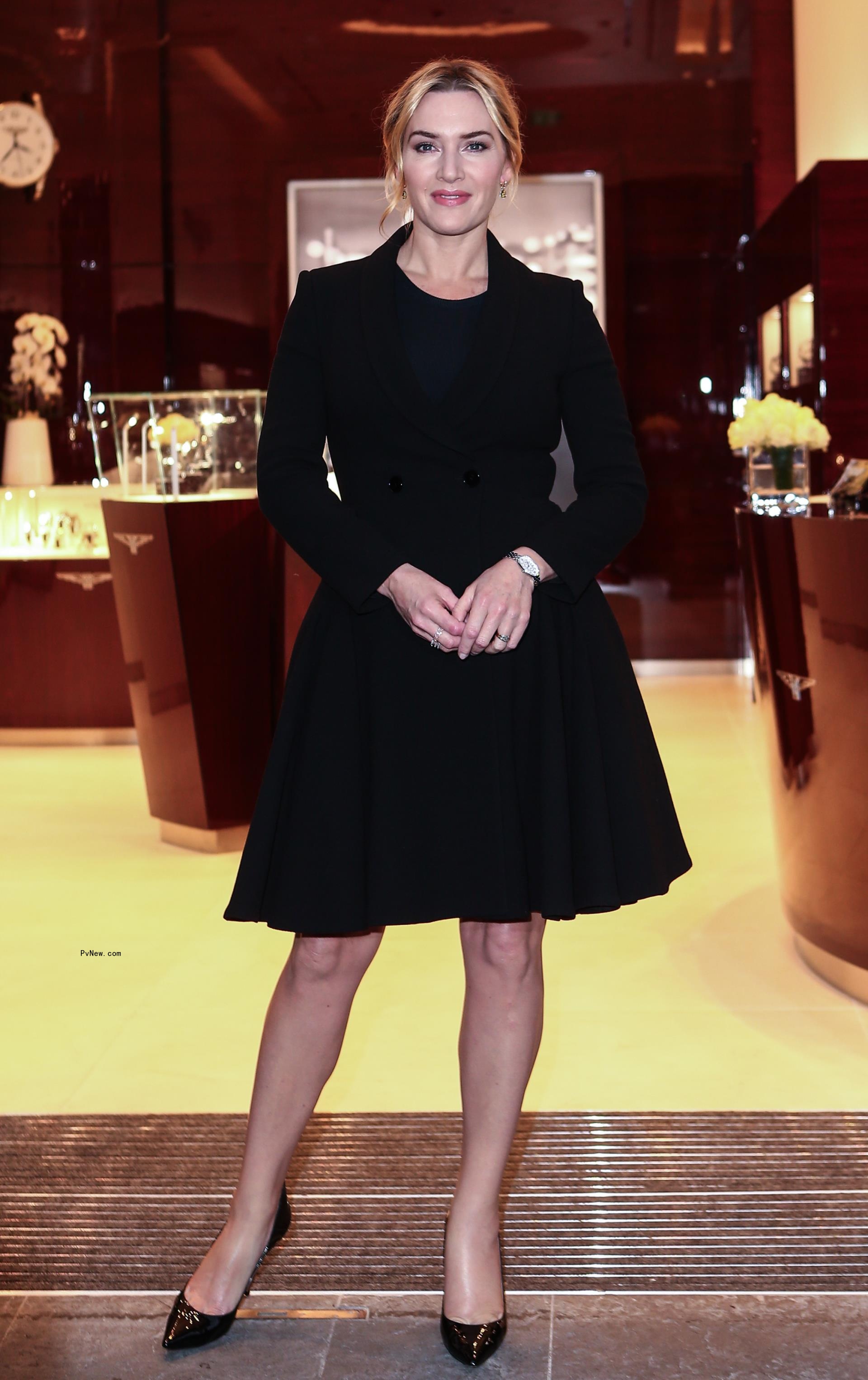 Kate Winslet in a black dress