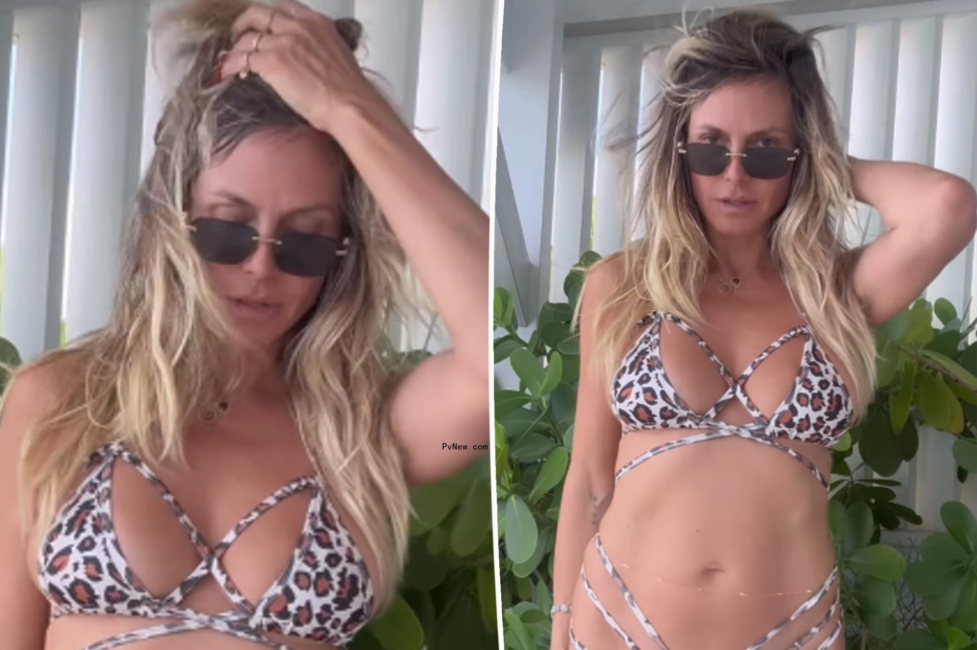Heidi Klum sizzles in seriously strappy bikini on Instagram: ‘Not sure a<i></i>bout these tan lines later’