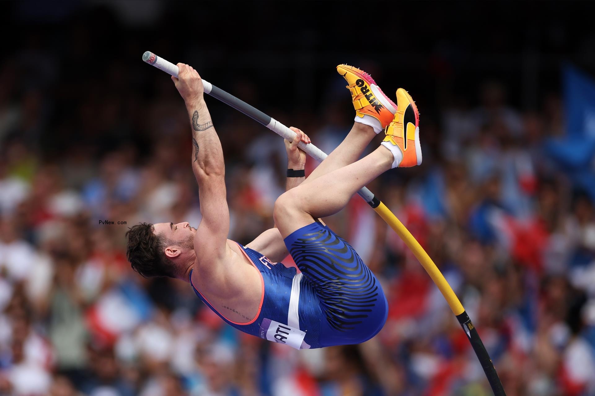 French pole vaulter Anthony Ammirati at the 2024 Olympics