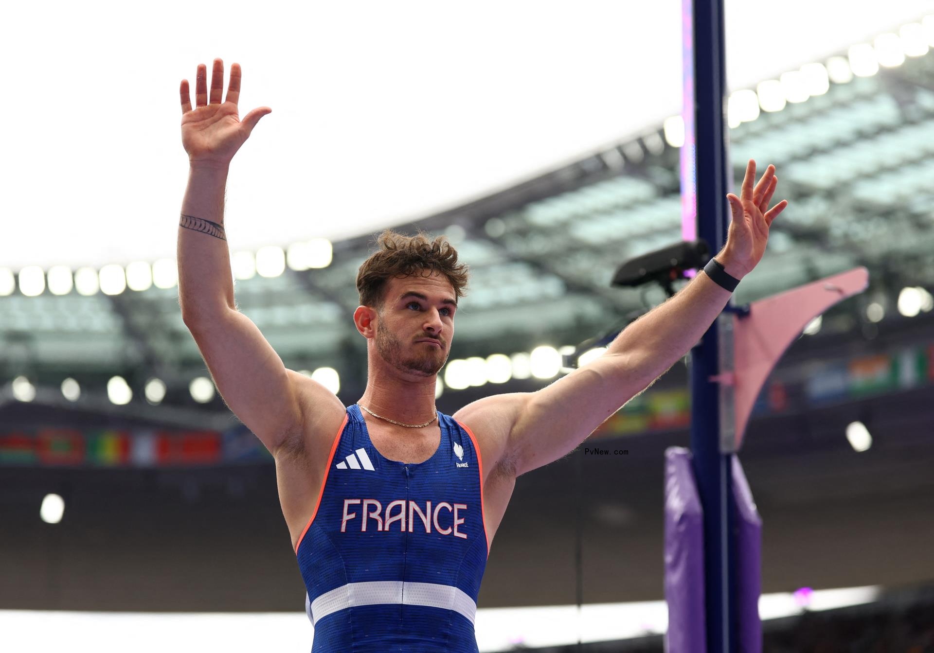 French pole vaulter Anthony Ammirati at the 2024 Olympics
