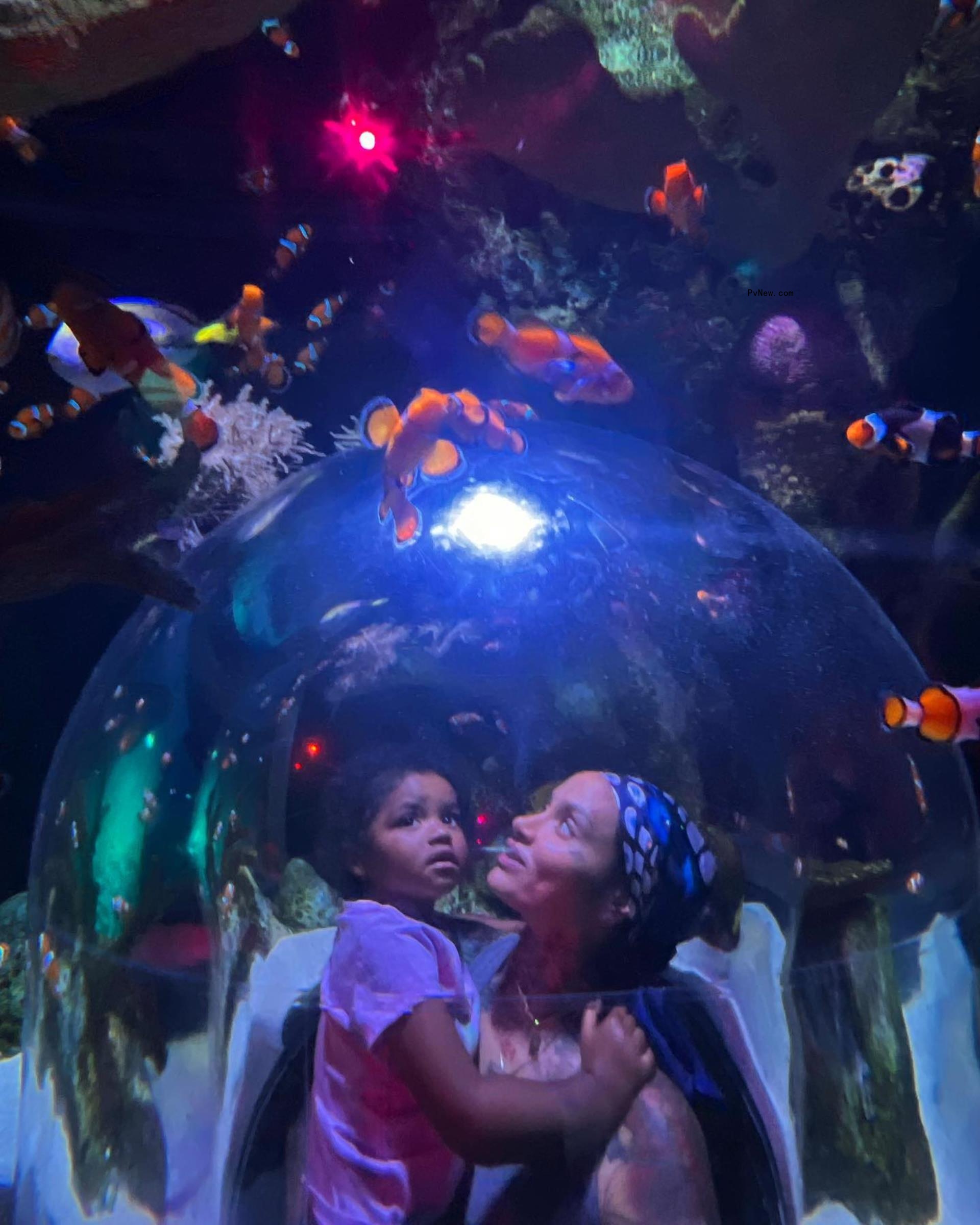 Kehlani and their daughter, Adeya.