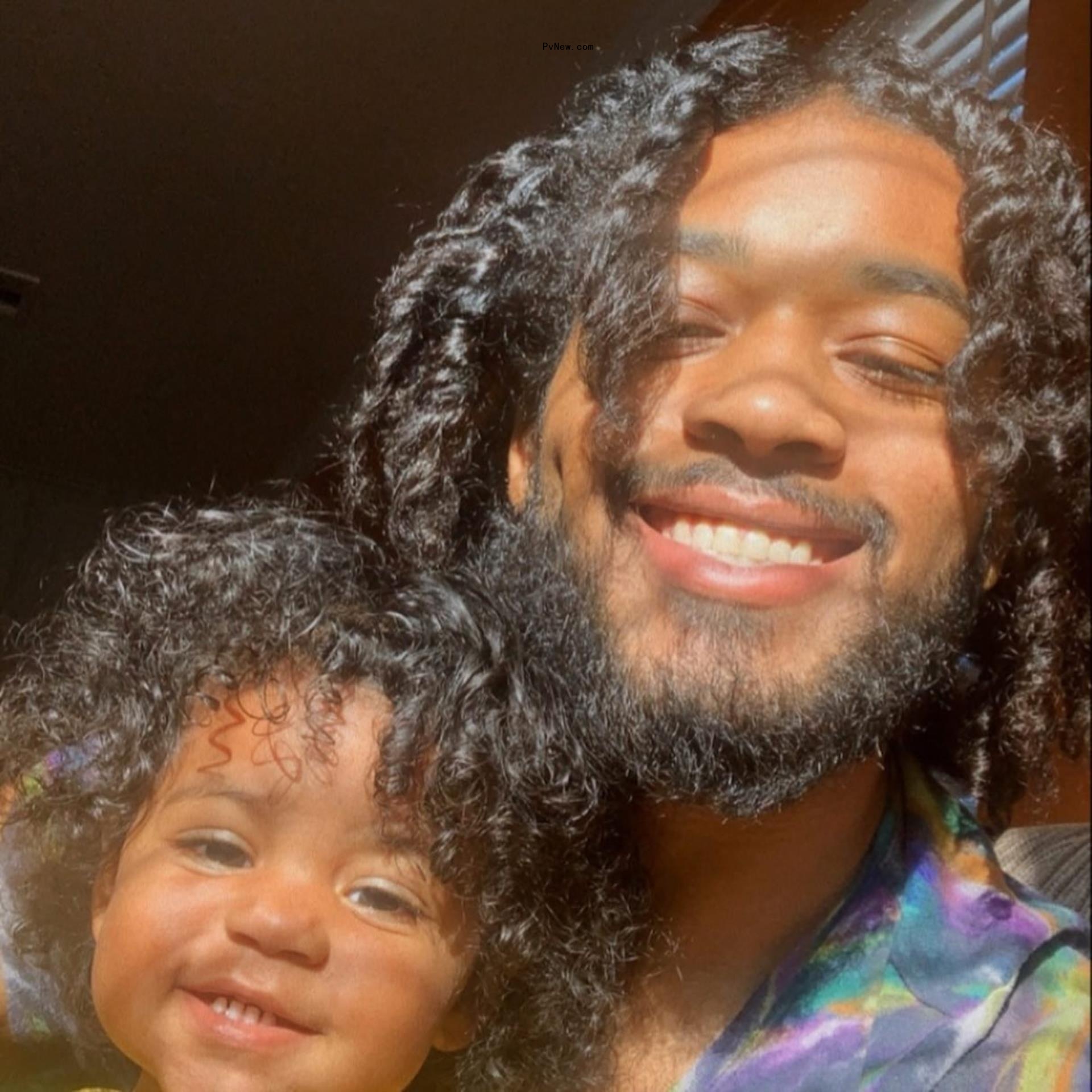 A selfie of Javaughn Young-White and Adeya.