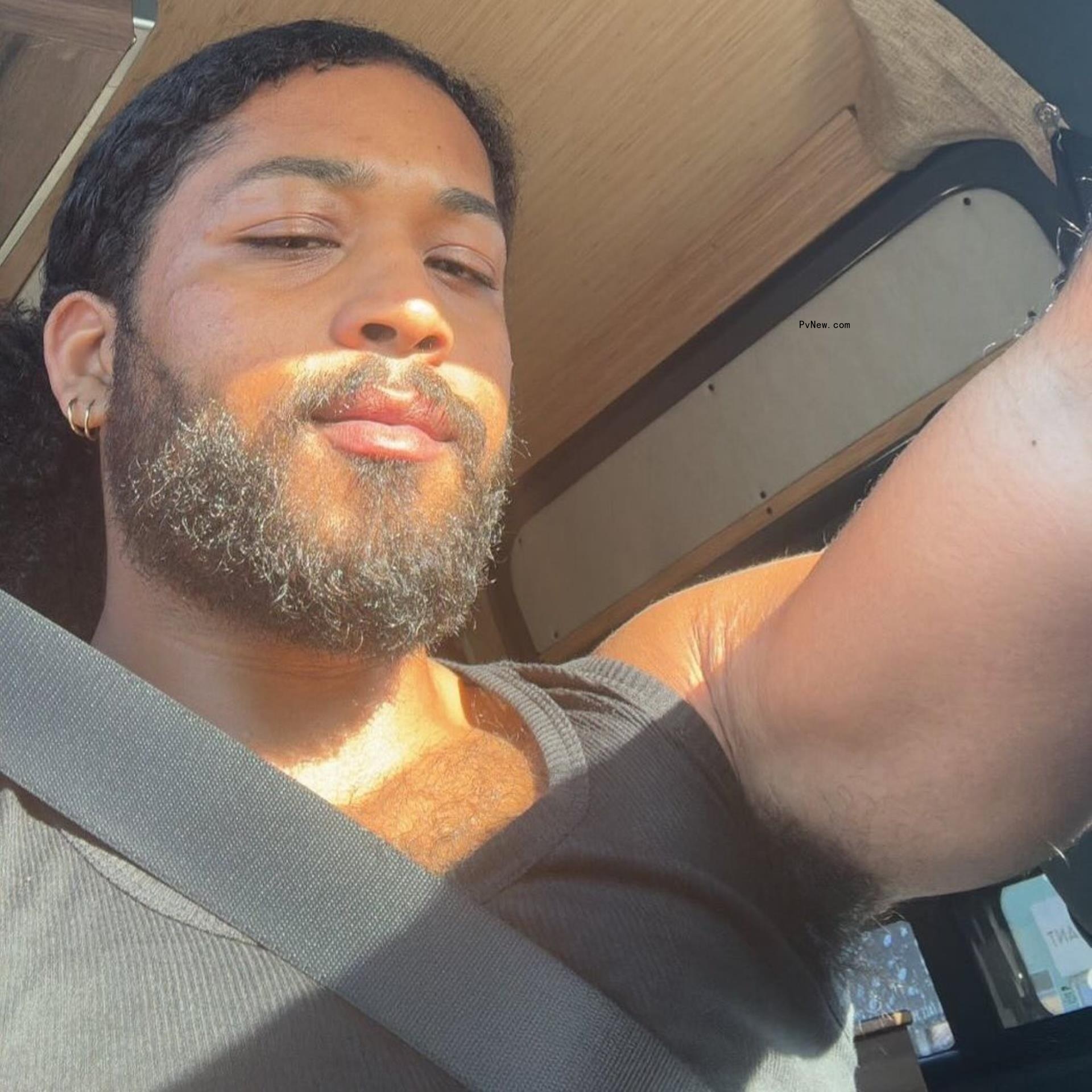 A car selfie of Javaughn Young-White.