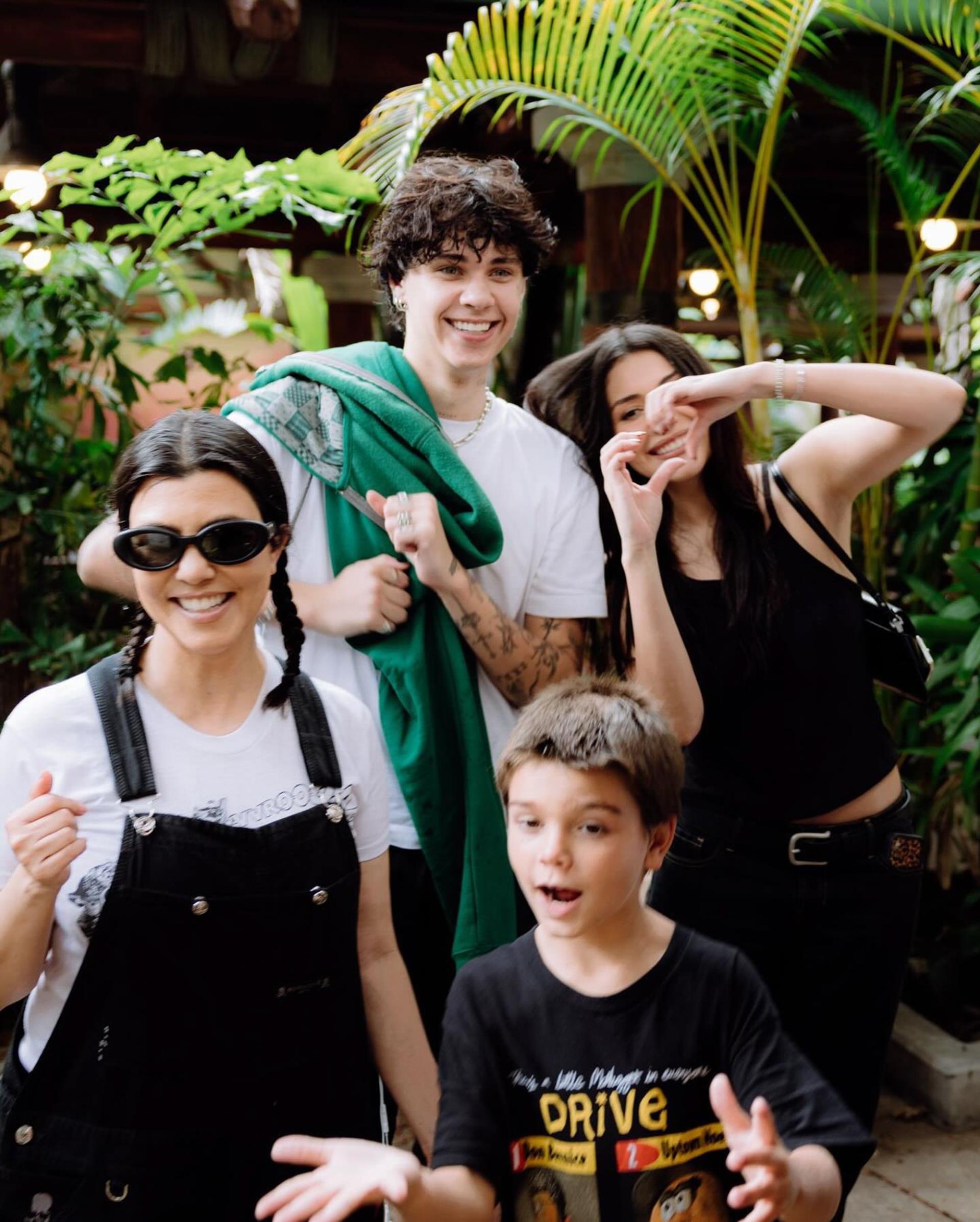 Kourtney Kardashian, Landon Barker, Atiana De La Hoya and Reign Disick