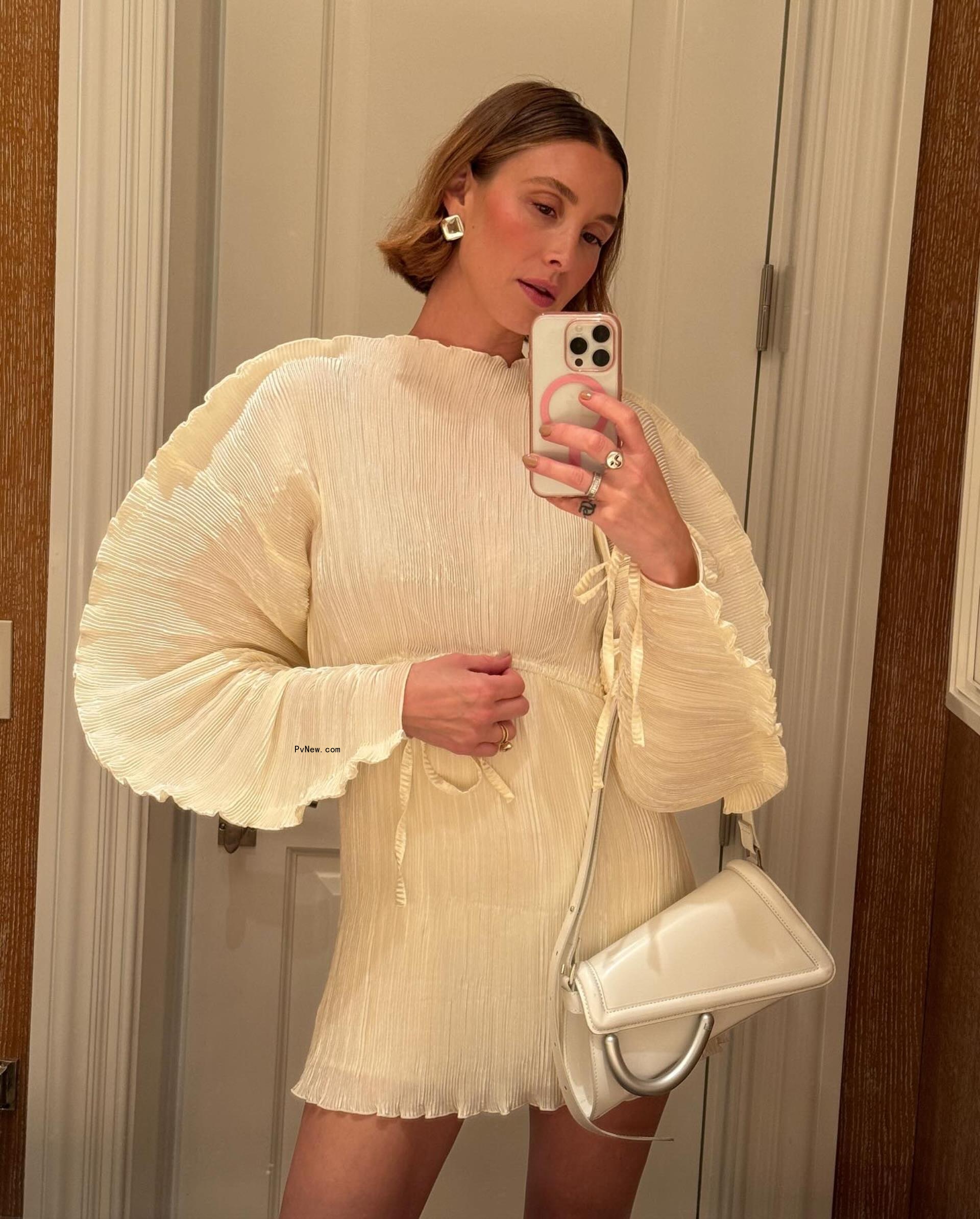 Whitney Port wears white in August 4, 2024 Instagram photo