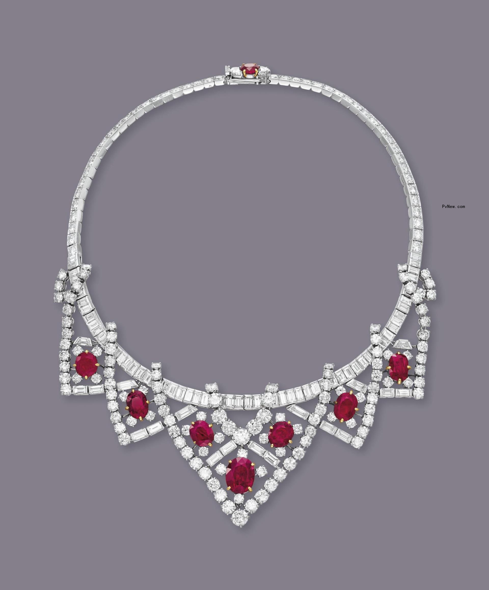 Elizabeth Taylor's ruby Cartier necklace
