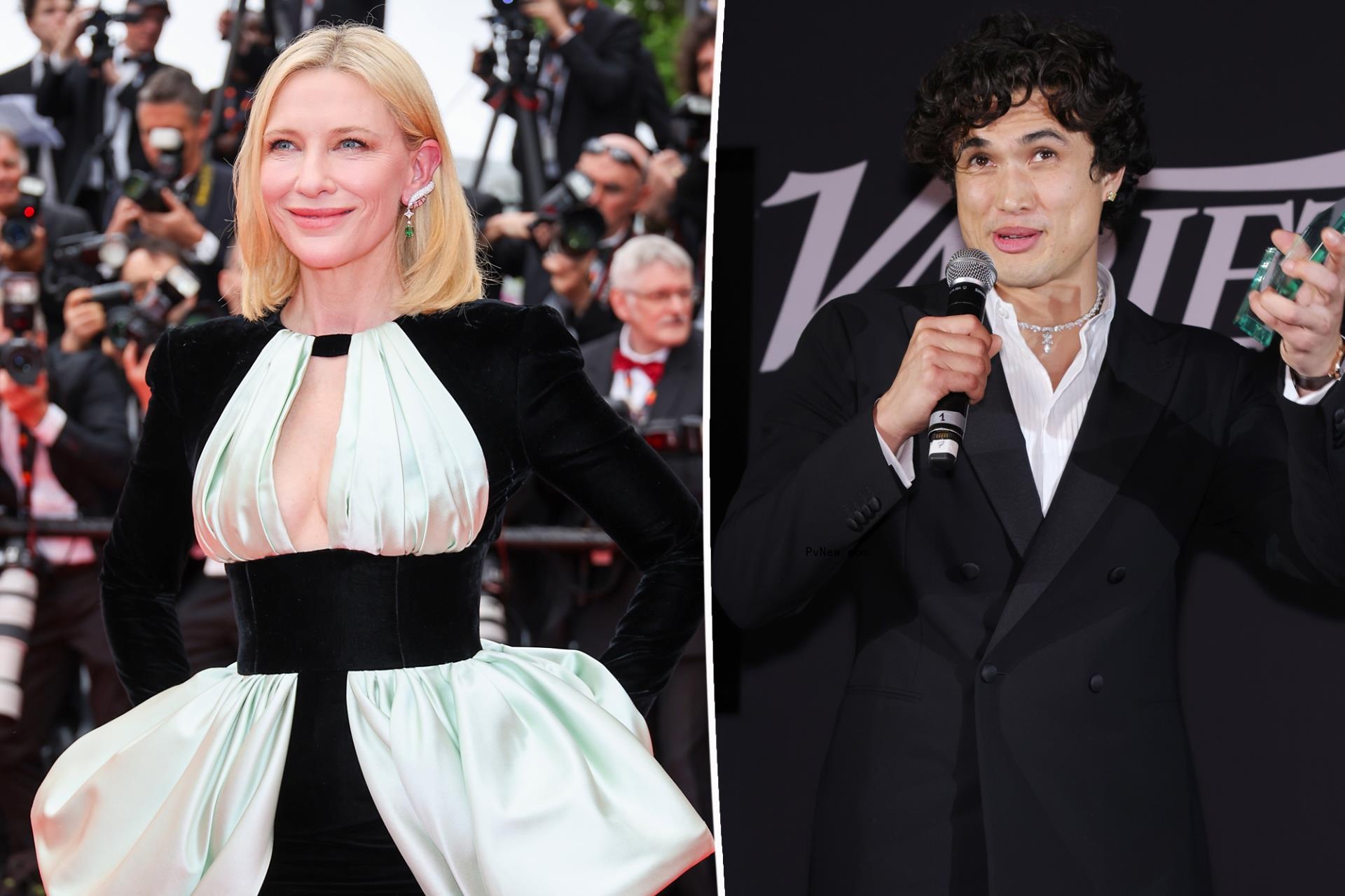 Cate Blanchett and Charles Melton